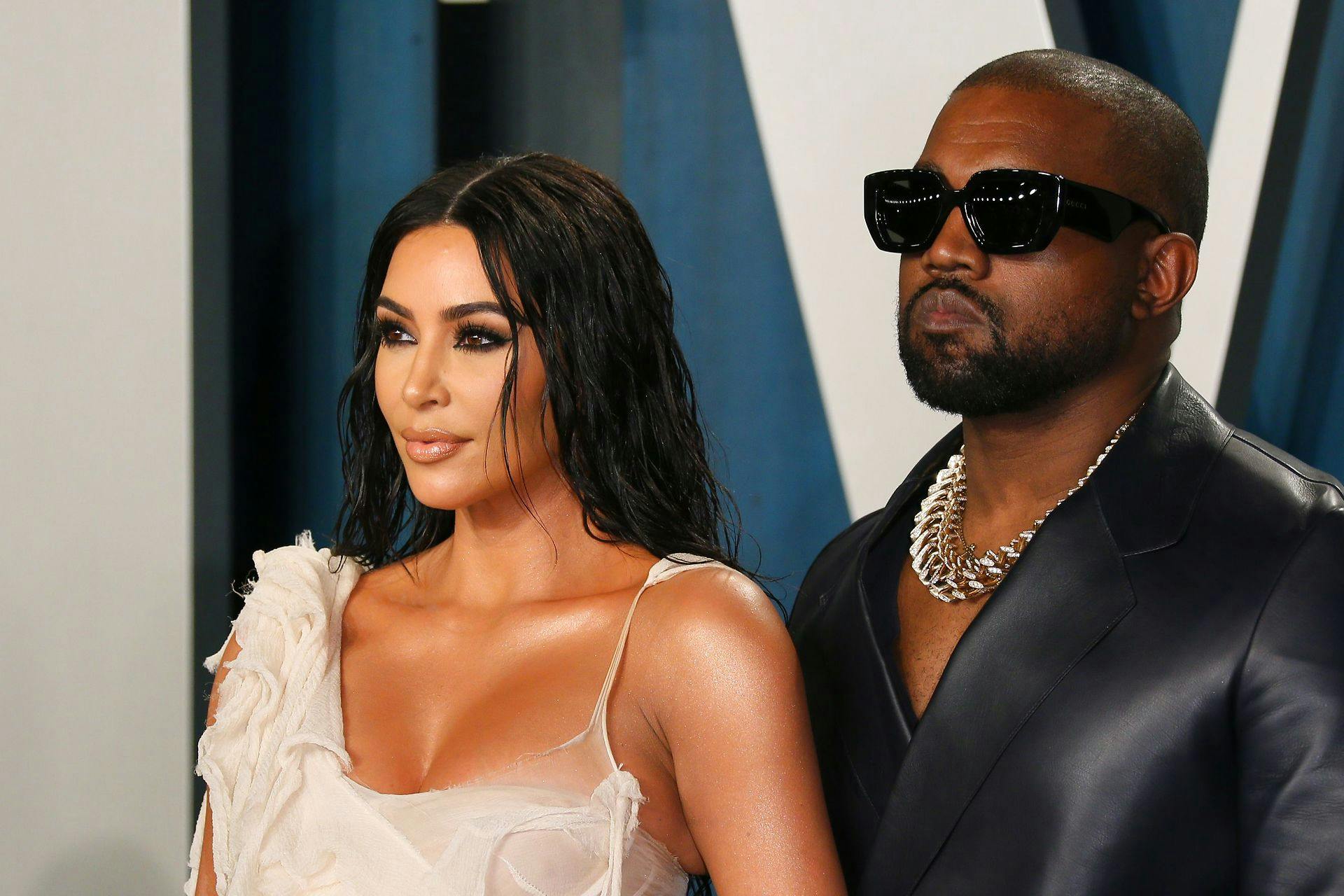 Der er iskold stemning mellem det forhenværende ægtepar, Kim Kardashian og Kanye West.
