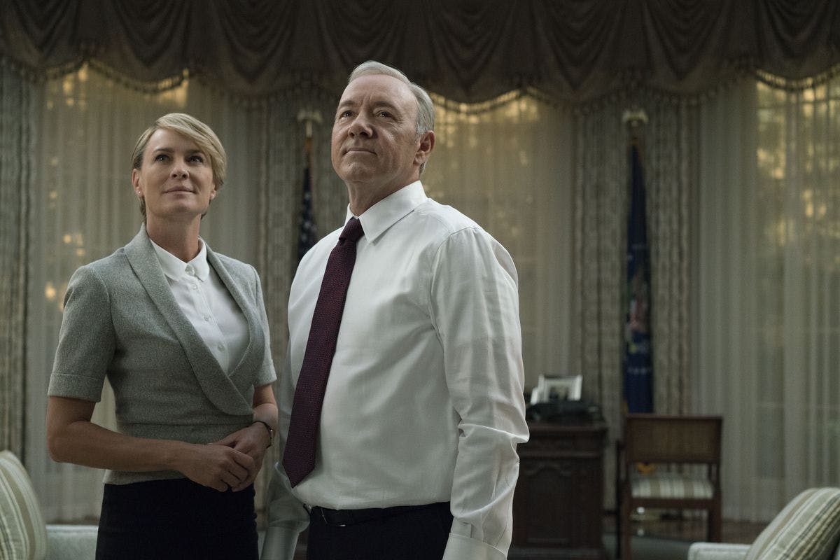 "House of Cards" med Kevin Spacey og Robin Wright var med til at slå Netflix fast som streaminggigant i Danmark.