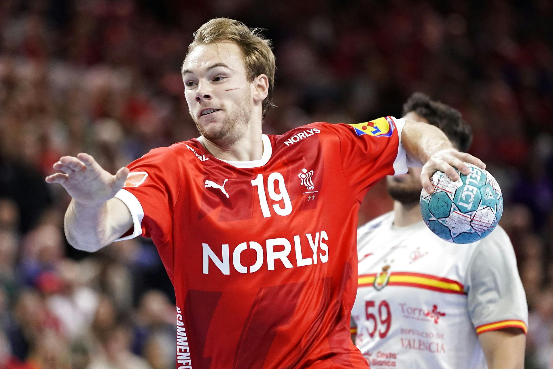 Mathias Gidsel mptte forlade hallen i smerter, da Danmark mødte Sverige.