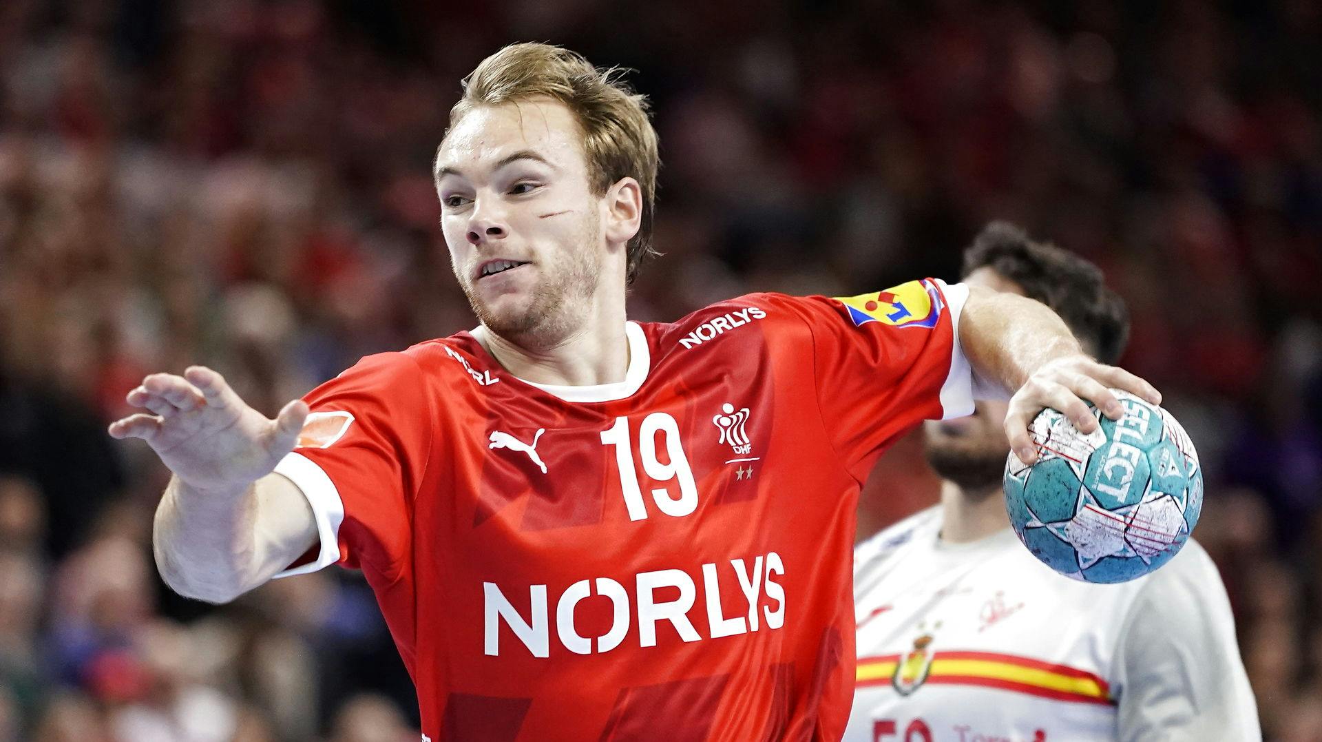 Mathias Gidsel mptte forlade hallen i smerter, da Danmark mødte Sverige.