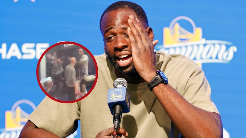 Draymond Green gav sin egen holdkammerat en på siden af hovedet.