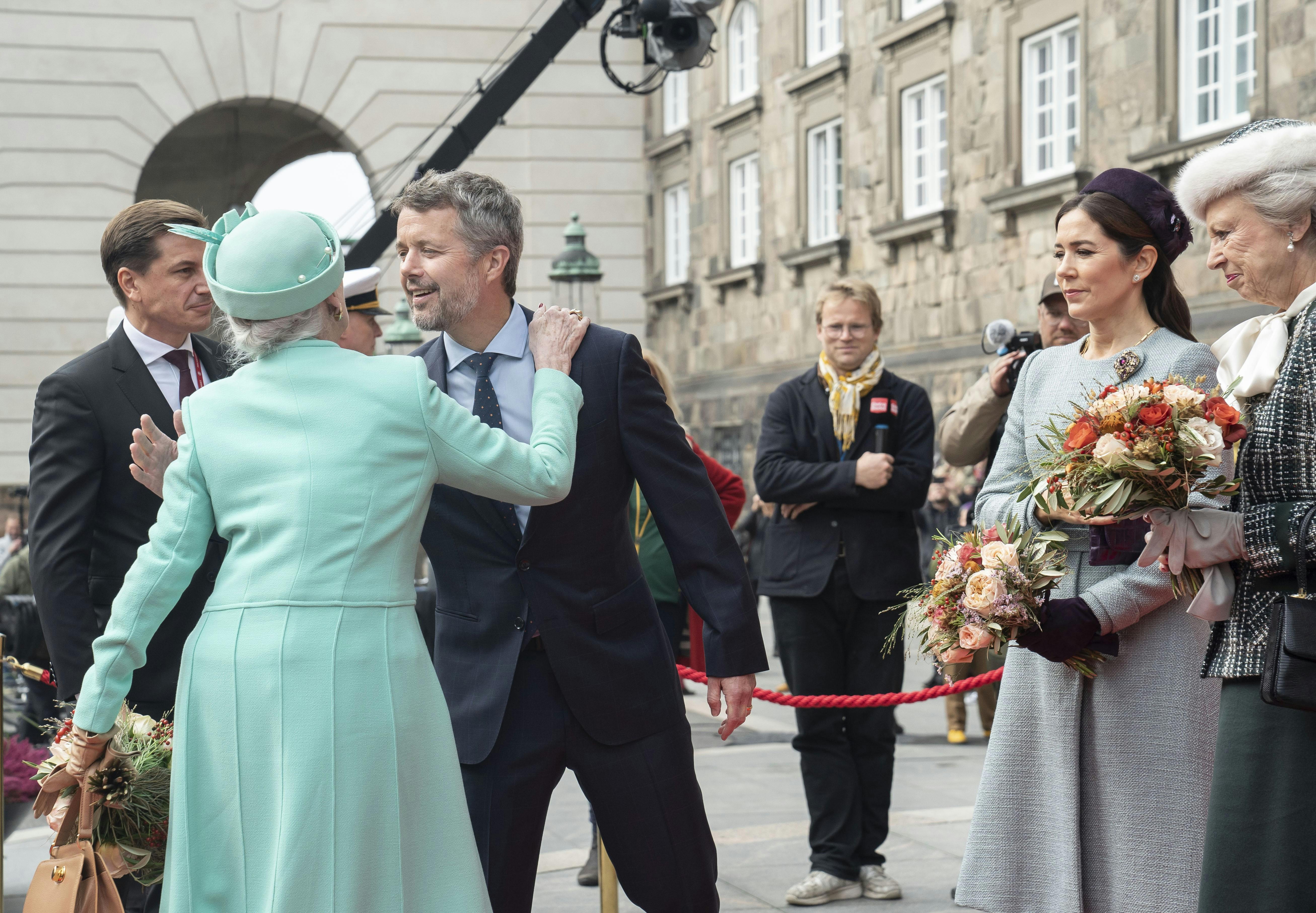 Dronning Margrethe og kronprins Frederik