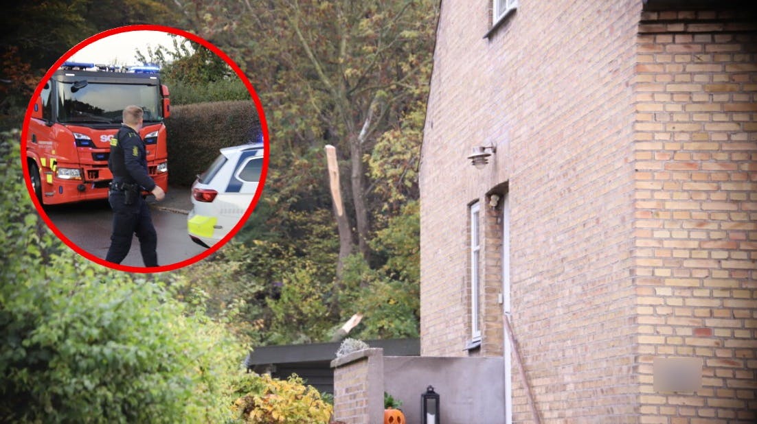 Det var her, at dødsulykke søndag skete.