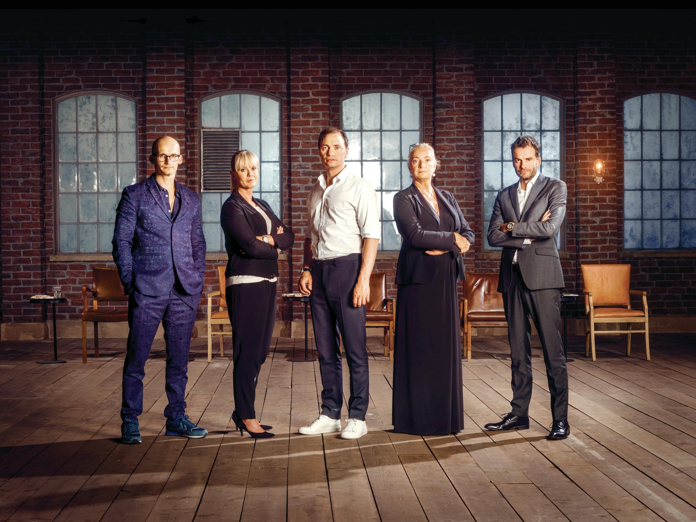 Ilse Jacobsen sad side om side med Christian Stadil, Birgit Aaby, Tommy Ahlers og Jesper Buch i de første tre sæsoner af "Løvens hule". 