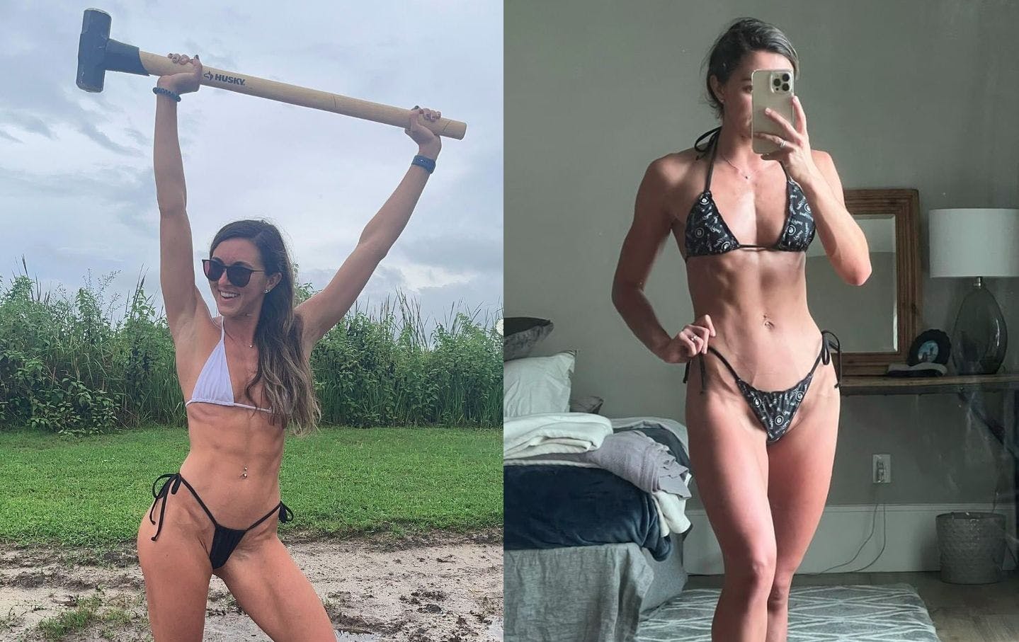 På de åbne profiler er Adams ansigt skjult bag fx mobiler og briller, mens hun viser ALT for abonnenterne på Only Fans.
