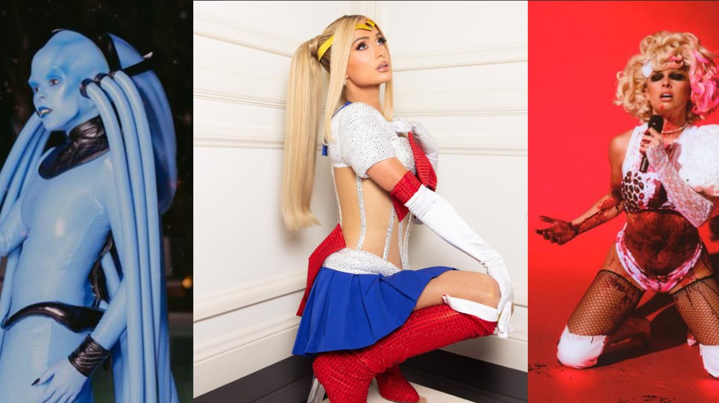 Det er tydeligt, at de fleste stjerner har fundet inspiration i populærkulturen - og særligt filmens verden - op til dette års Halloween 