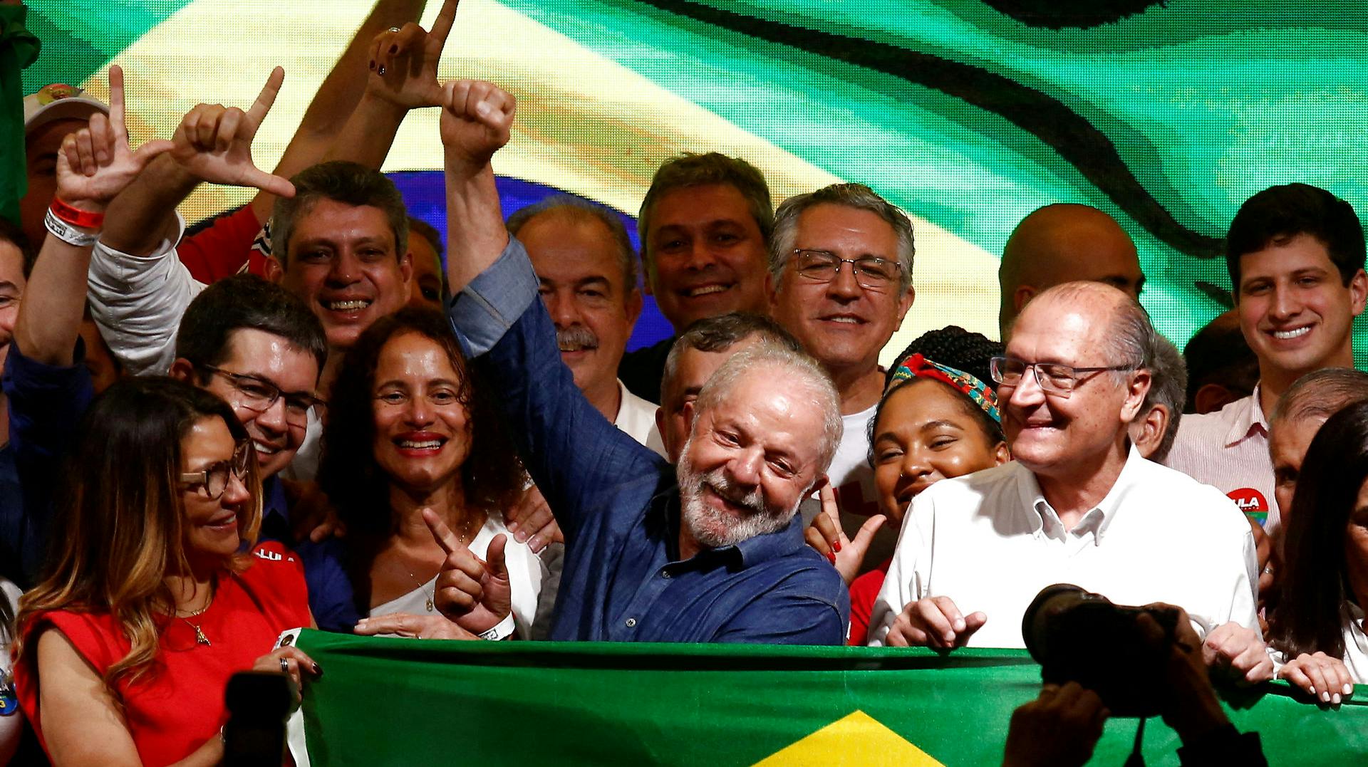 Her ses brasiliens kommende præsident Lula da Silva.