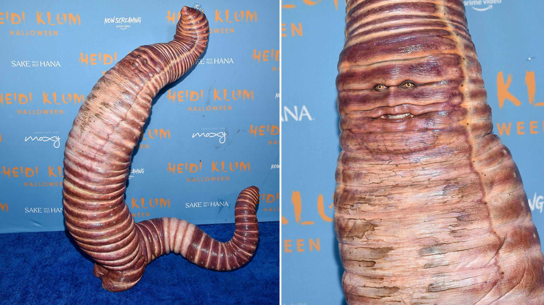 Ja, det er Heidi Klum, der er klædt ud som en orm!