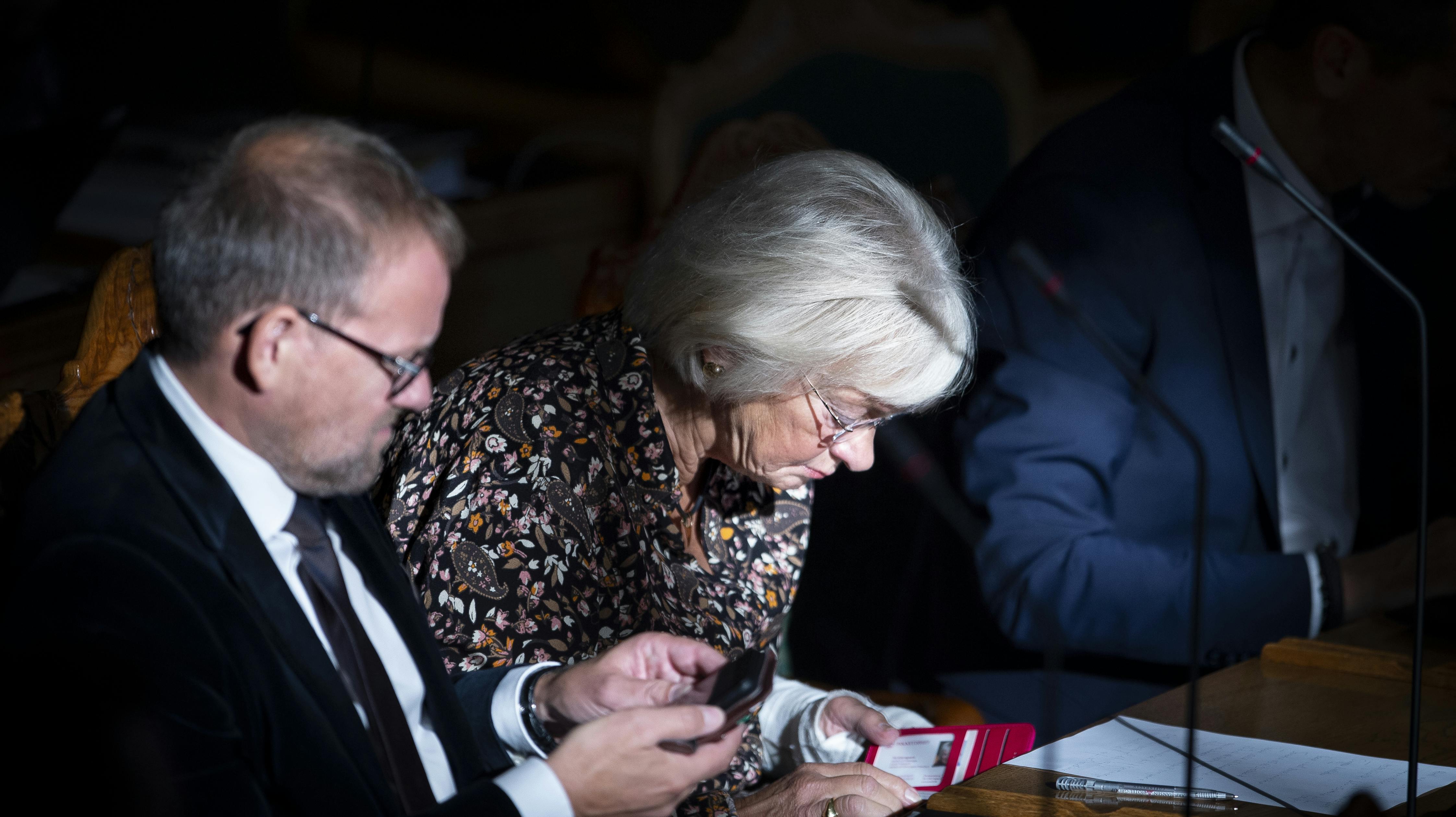 Pia Kjærsgaard og René Christensen kommer ikke til at sidde på tinge sammen. nbsp;