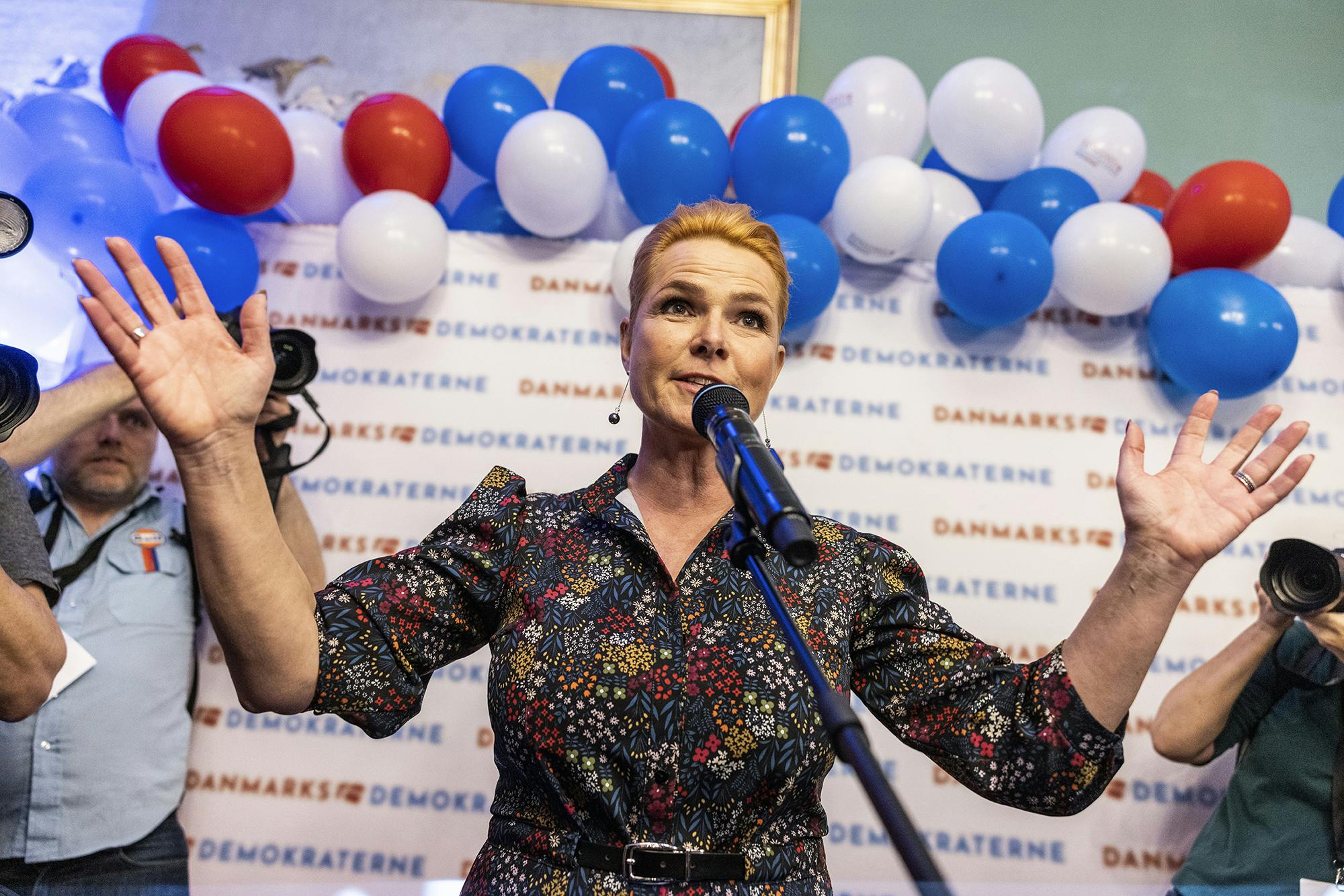Danmarksdemokraterne holdt valgaften på Christiansborg – med en tilfreds Inger Støjberg i front. 