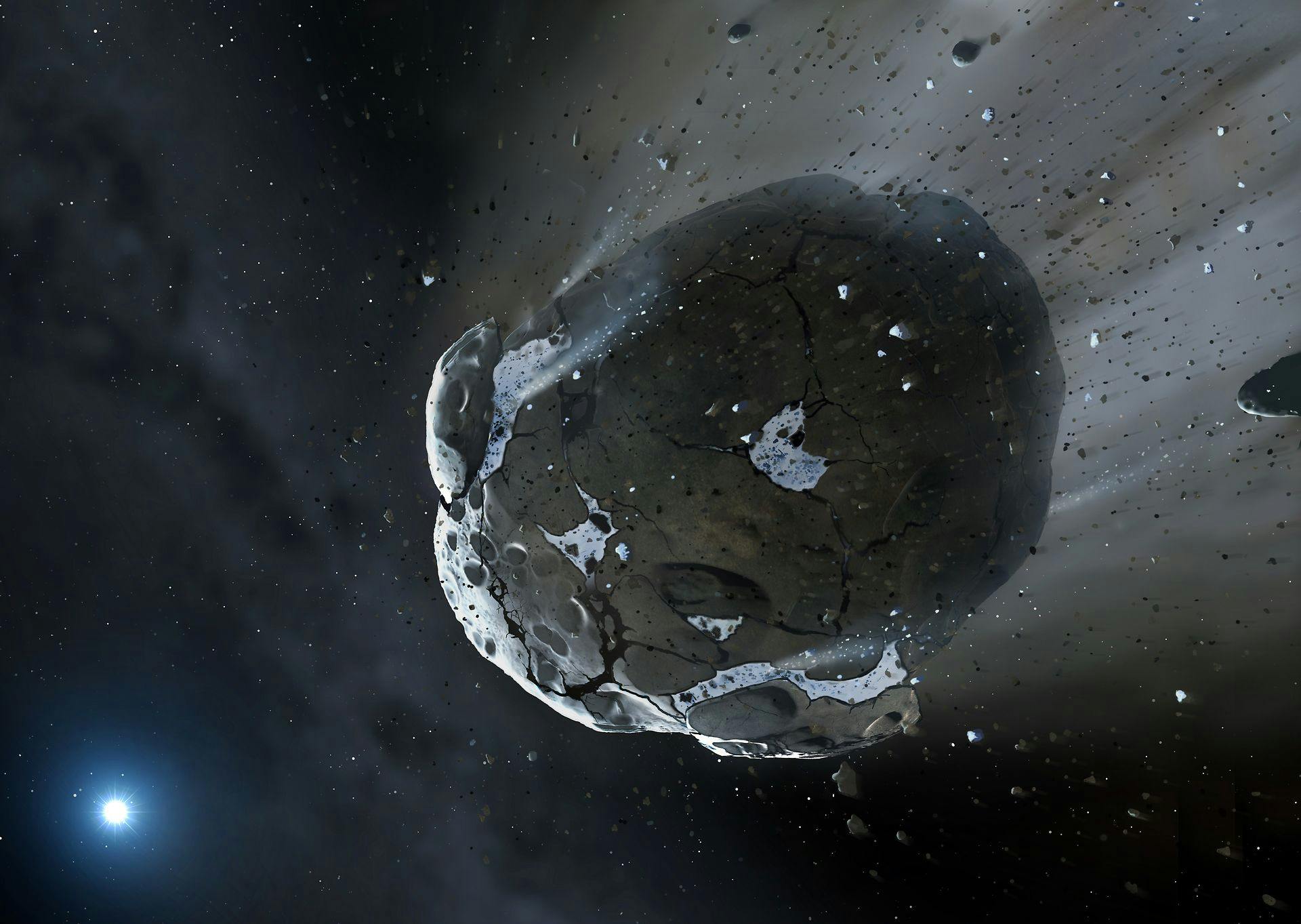 Asteroide på vej mod jorden