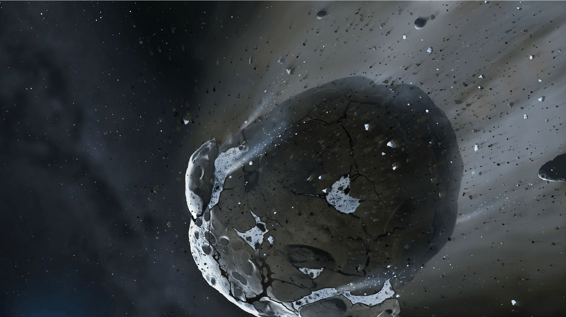 Asteroide på vej mod jorden