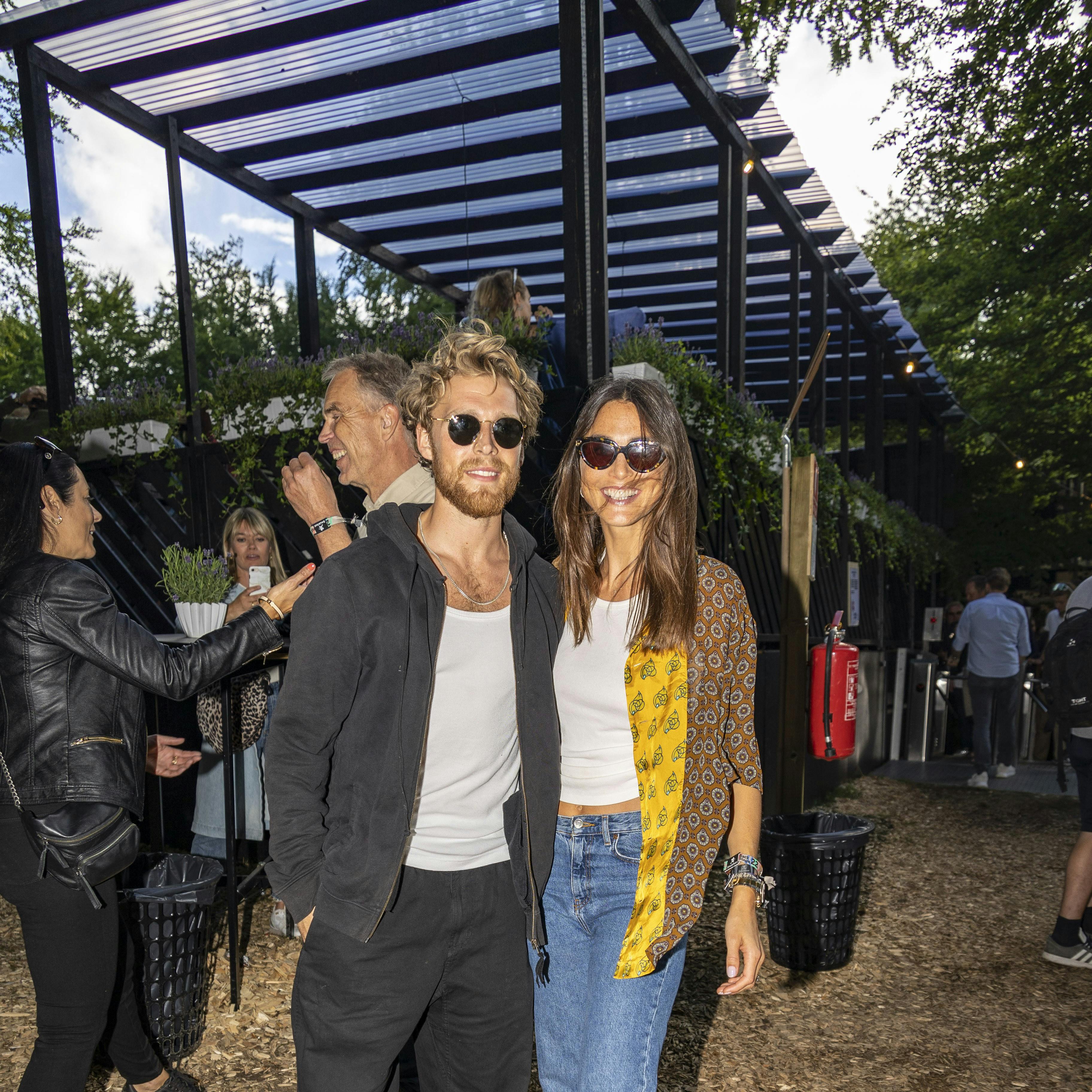 Christopher og Cecilie på Smukfest i sommers.