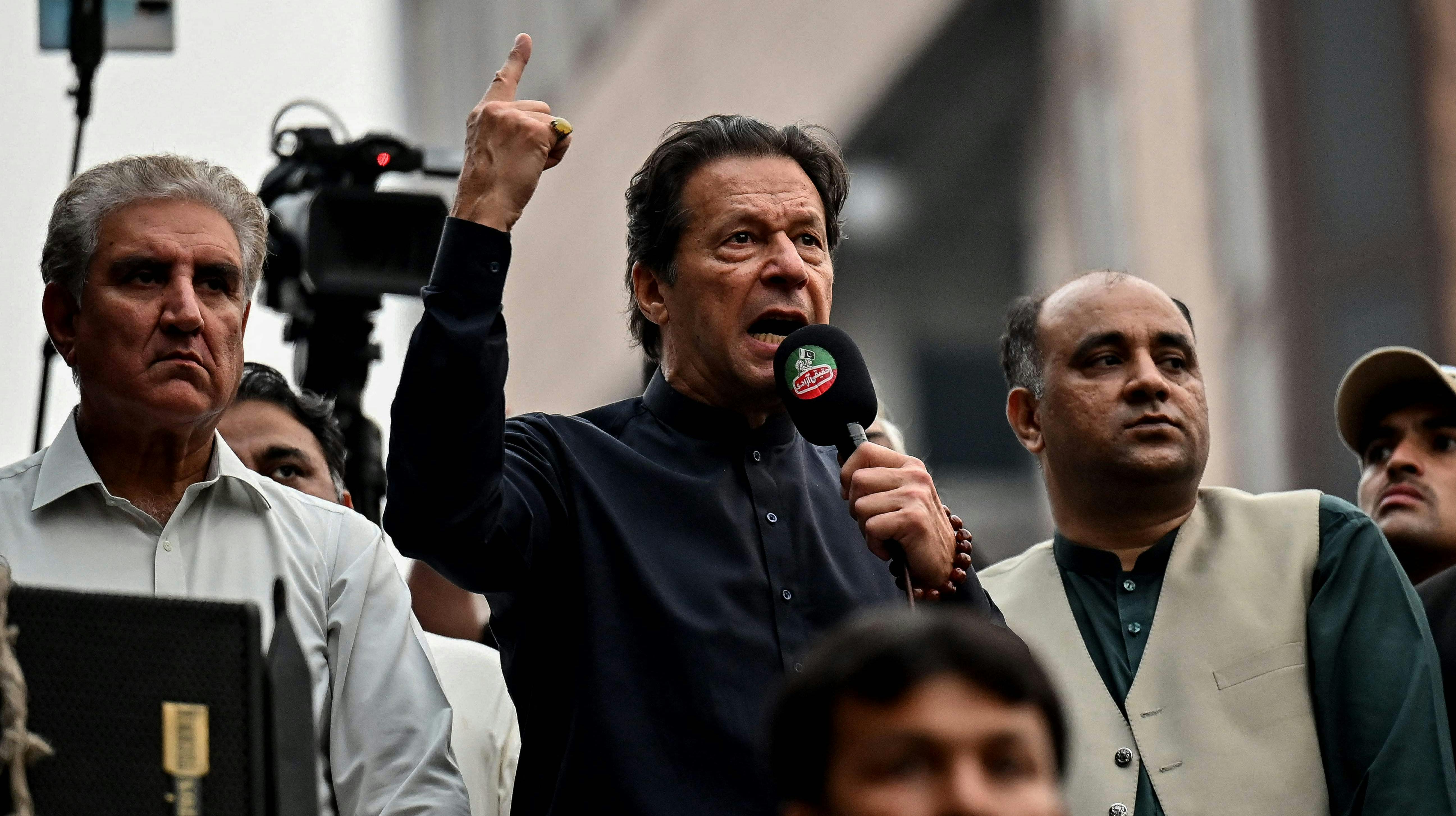 Imran Khan var indtil april premierminister i Pakistan