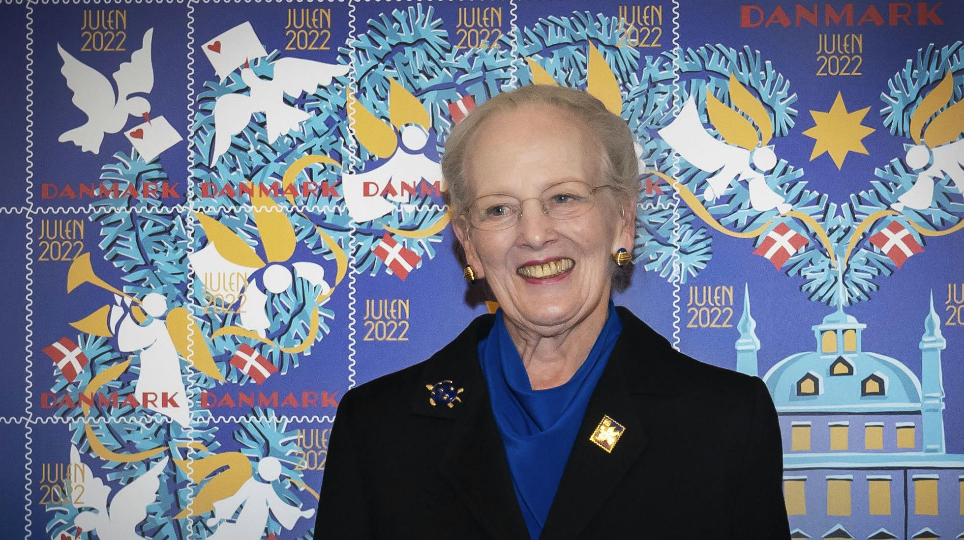 Dronning Margrethe var for nylig til stede på Københavns Rådhus ved afsløringen af årets julemærke 