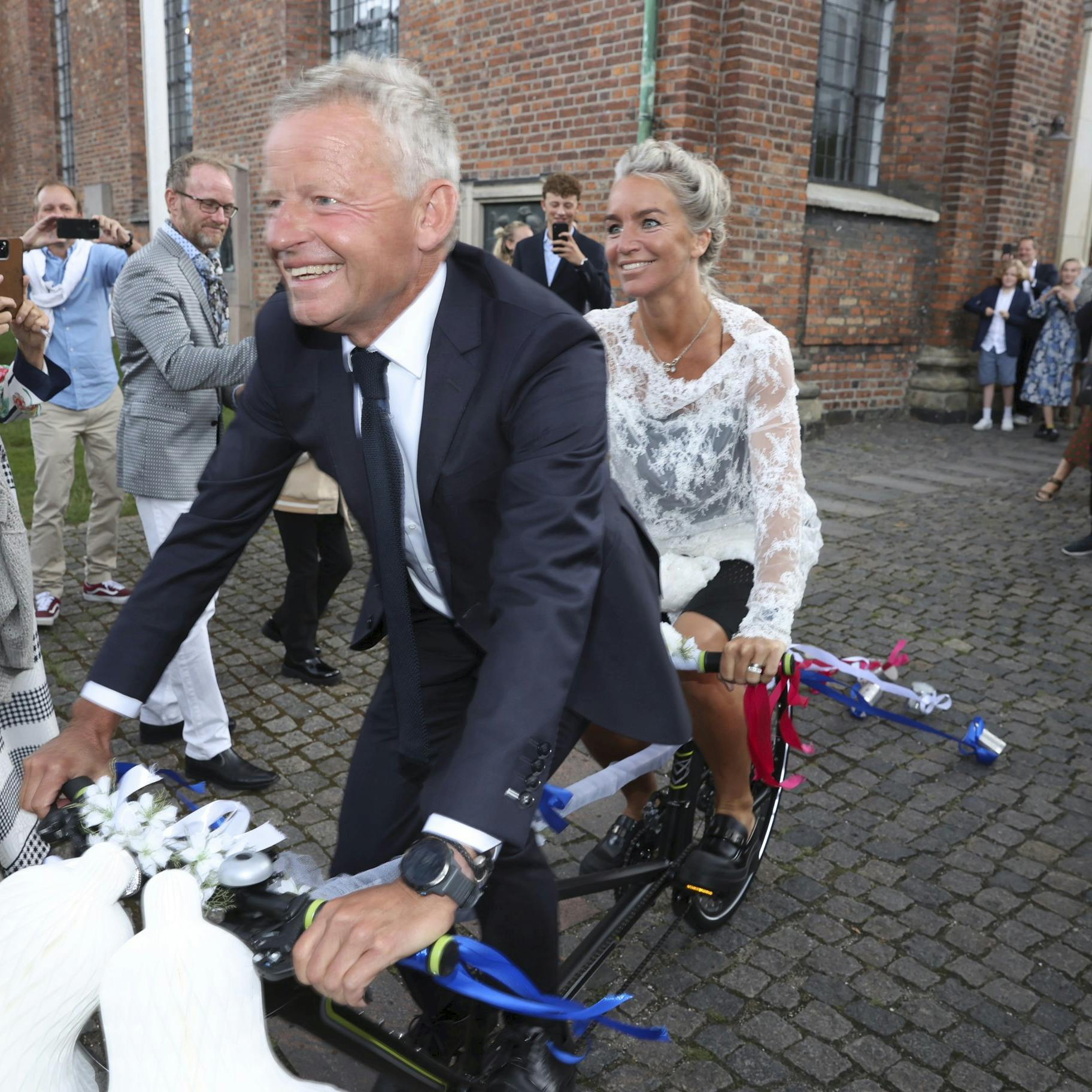 Bubber og Signe til deres bryllup i september. 