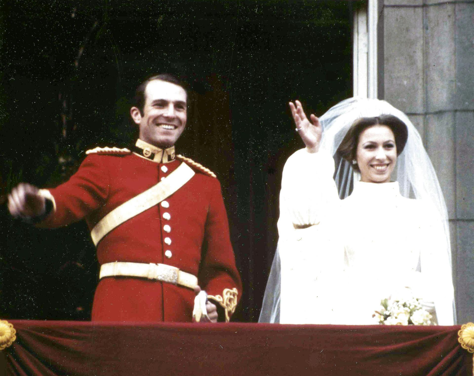 Prinsesse Anne og Mark Phillips blev gift 14. november 1973.