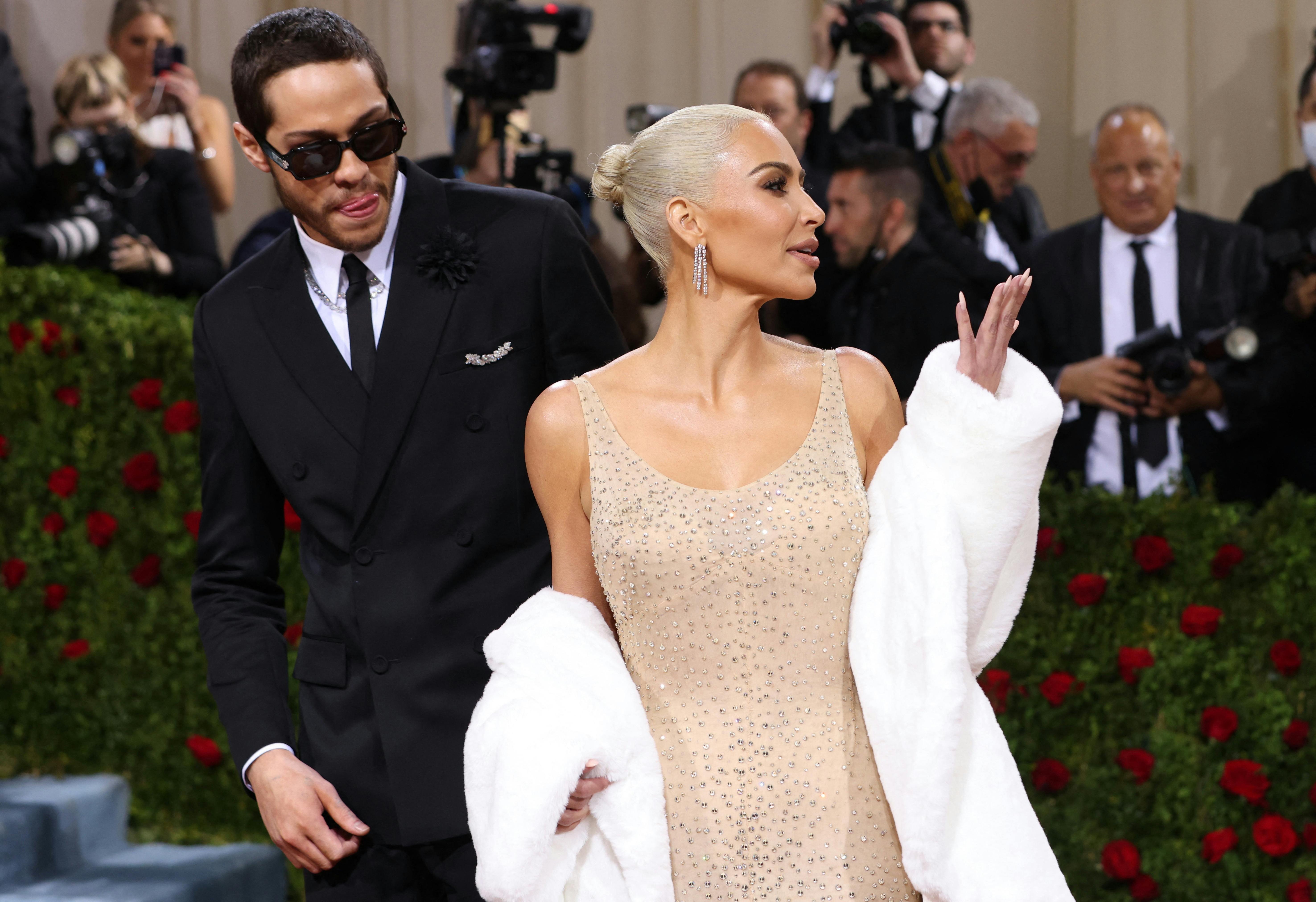 Kim Kardashian og Pete Davidson, der nåede at være sammen i ni måneder, var sammen til den eksklusive modefest Met Gala i maj.&nbsp;
