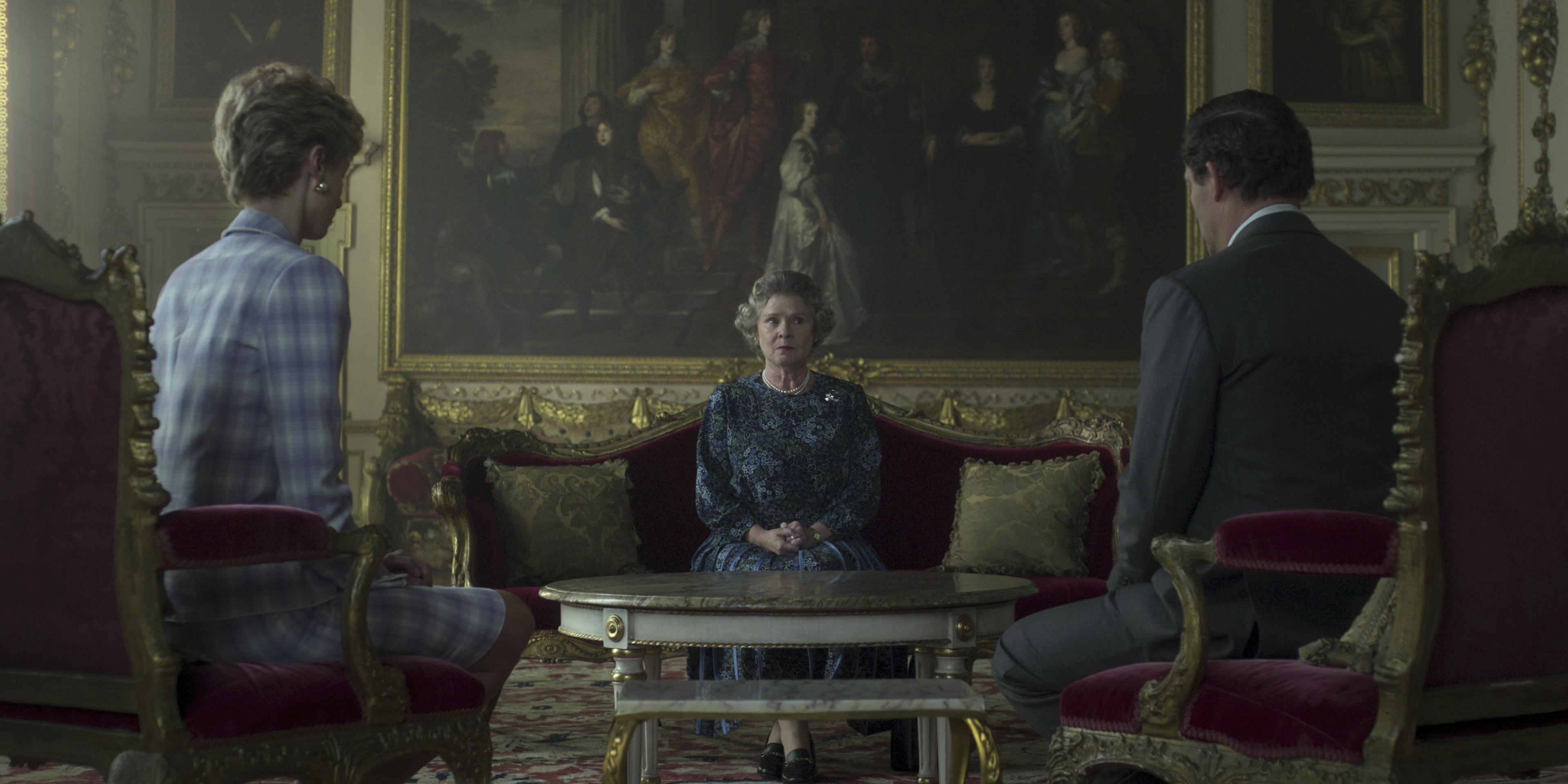 Elizabeth Debicki, Imelda Staunton og Dominic West