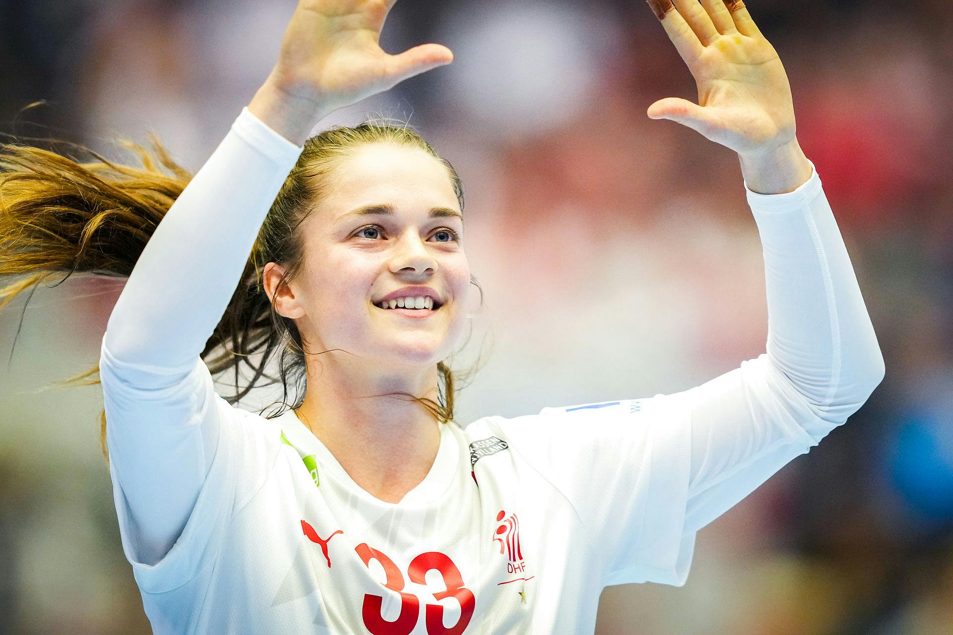 Emma Friis har været fremragende indtil videre under EM og er øjeblikkeligt dansk topscorer.&nbsp;
