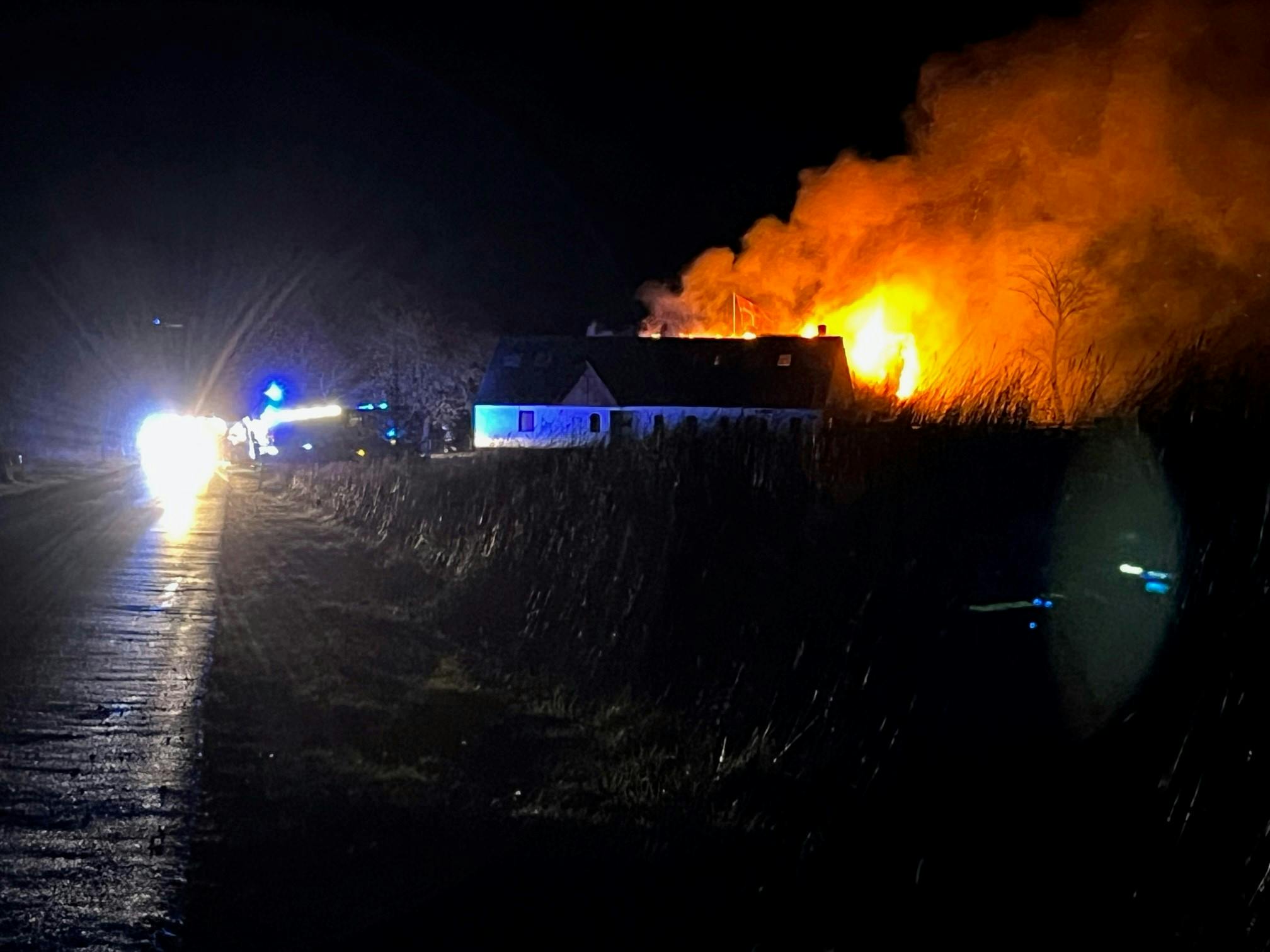 Gårdbrand på Bornholm