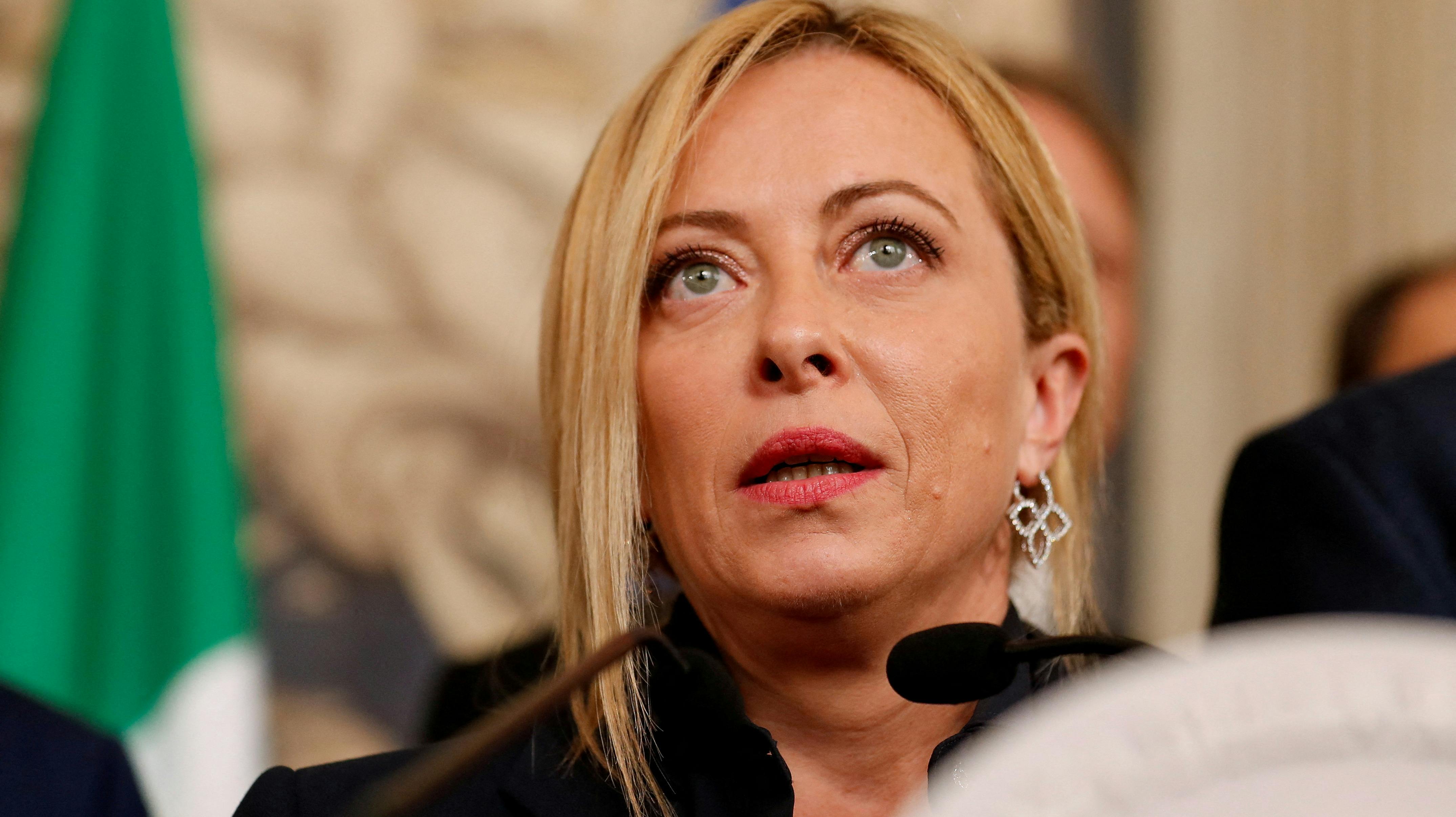 45-årige Giorgia Meloni indtog posten som Italiens premierminister 21. oktober i år. nbsp;