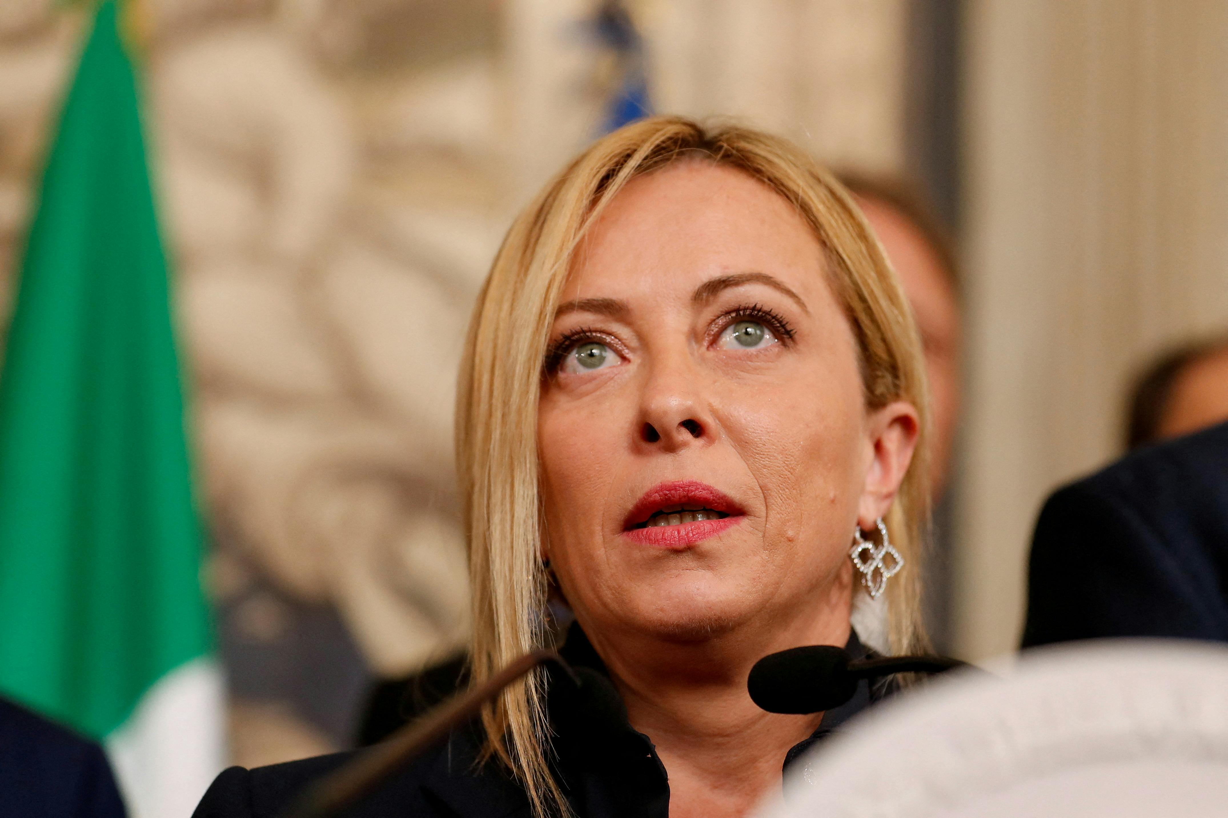 45-årige Giorgia Meloni indtog posten som Italiens premierminister 21. oktober i år. nbsp;