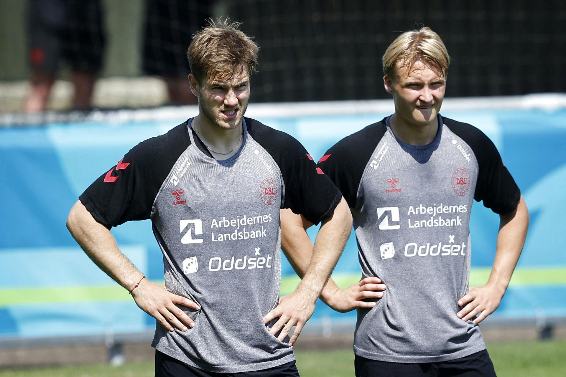 Joachim Andersen, 26, og Kasper Dolberg, 25, kan begge vise sig at være nøglefigurer for mulig dansk VM-succes.&nbsp;
