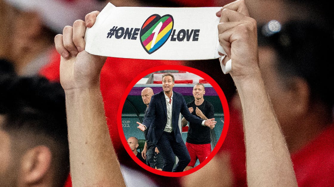 Hjulmand og resten af drengene på landsholdet glemte åbenbart at pakke "bollerne" ned i kufferten, da de rejste mod diktaturet i Qatar.