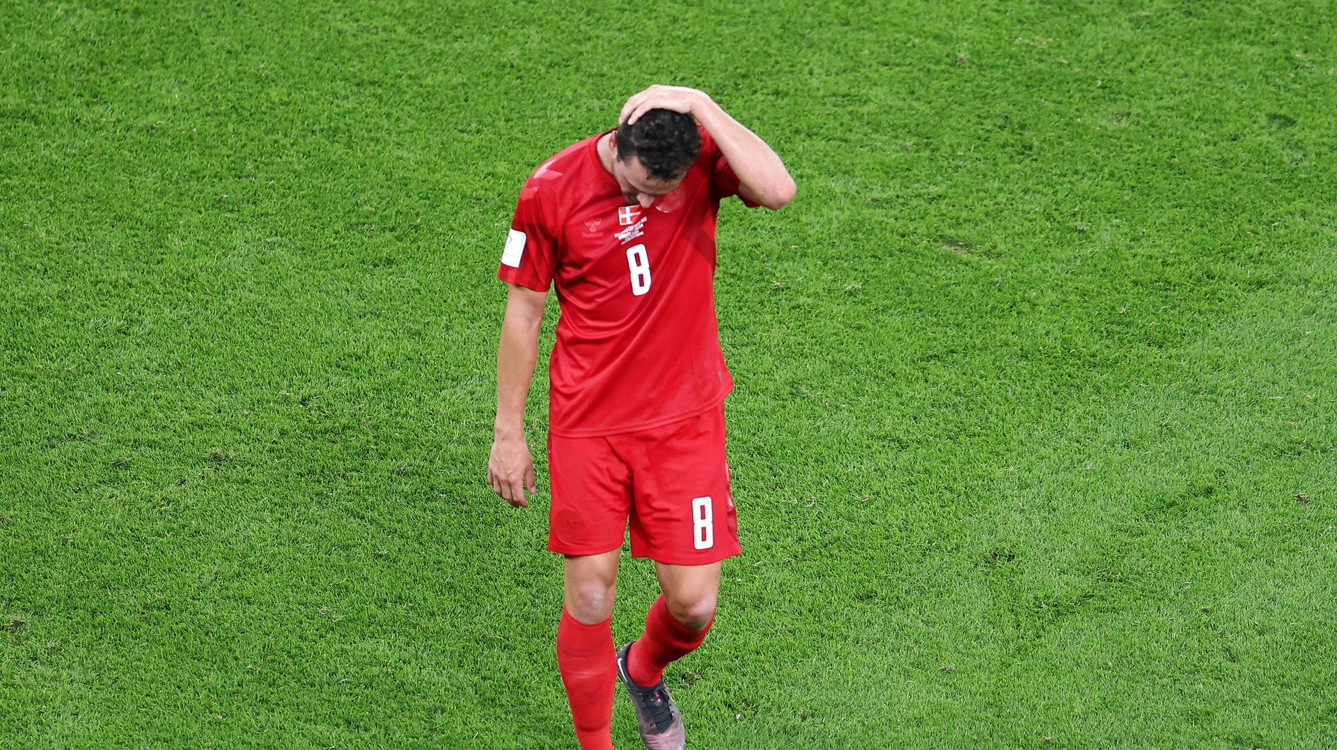 Thomas Delaney må desværre rejse hjem fra VM efter at være blevet skadet mod Tunesien. 