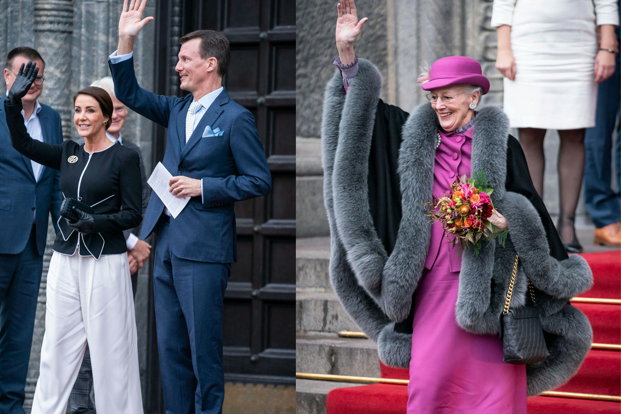 Dronning Margrethe og prins Joachim