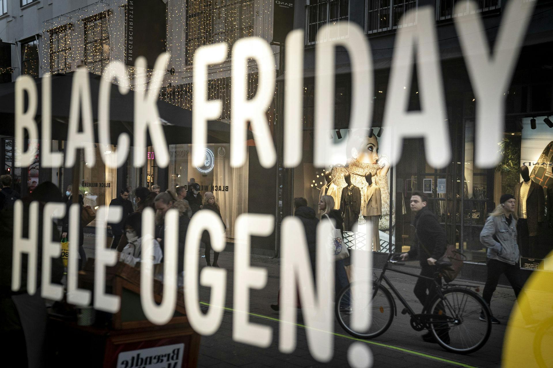 Black Friday på Strøget i København.
