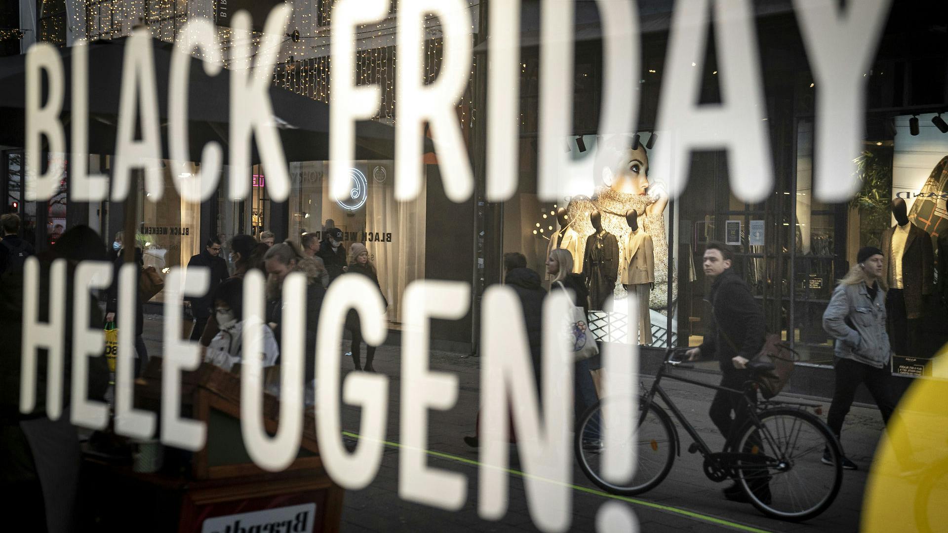 Black Friday på Strøget i København.