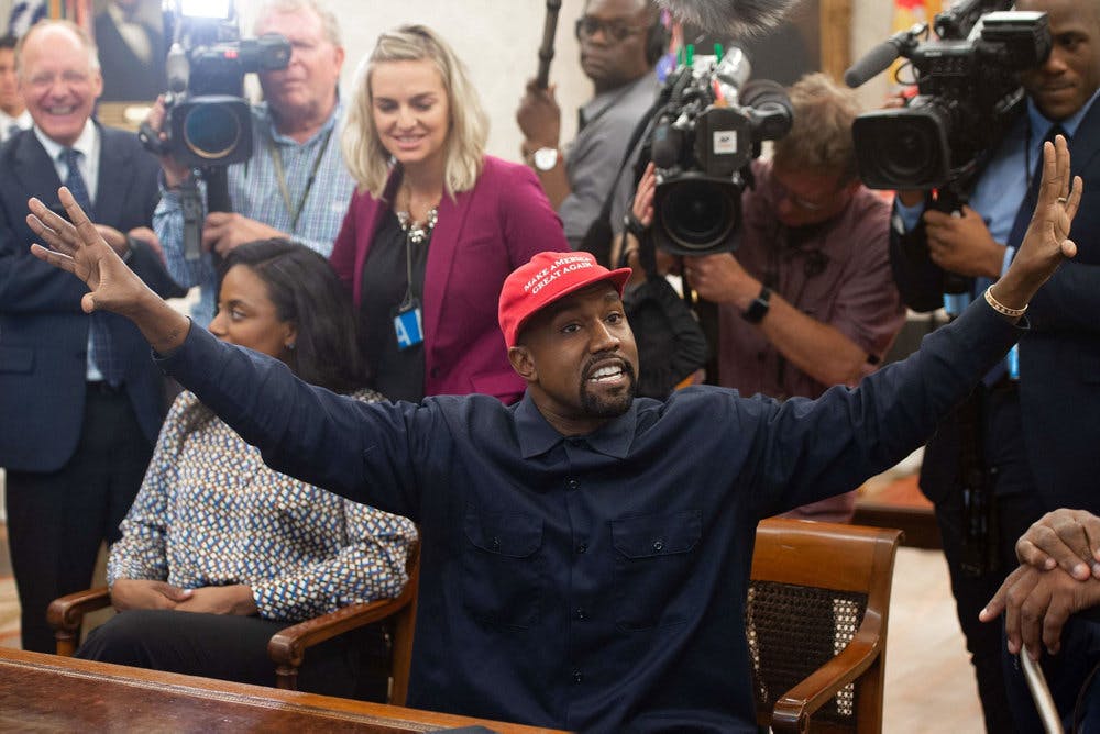 Kanye West stillede også op som USA's præsident i 2020. Her stemte 60.000 personer på ham. nbsp;