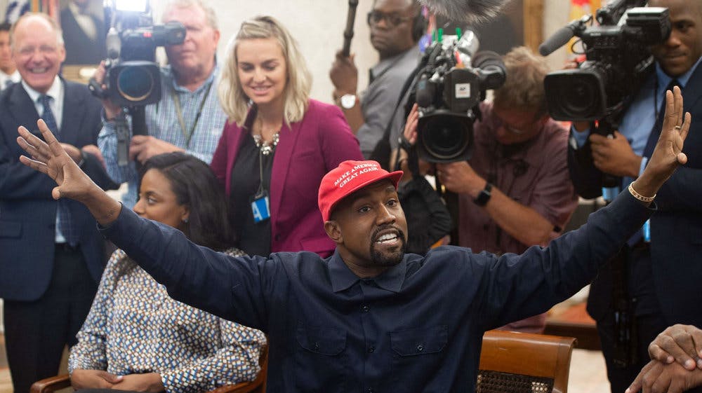 Kanye West stillede også op som USA's præsident i 2020. Her stemte 60.000 personer på ham. nbsp;