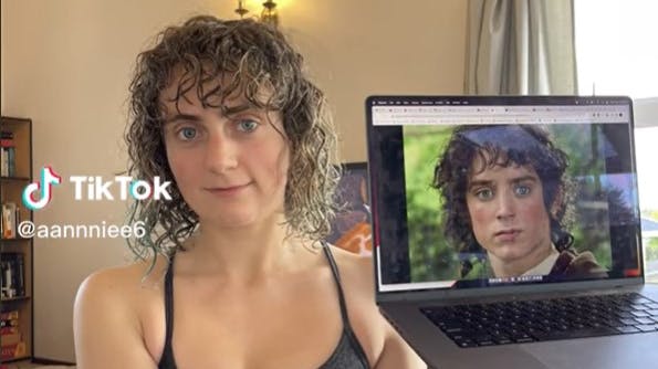 Annie havde nok ikke forudset, at en ny frisure ville få hende til at ligne Frodo Baggins.