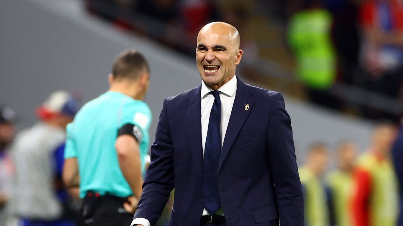 Belgiens landstræner Roberto Martinez.