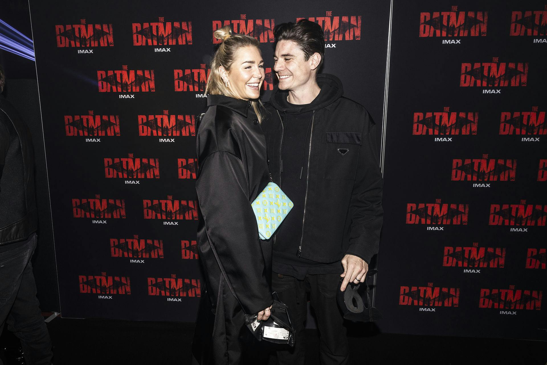 Parret havde de store smil på, da de i marts dukkede op til premieren på "The Batman" i København.
