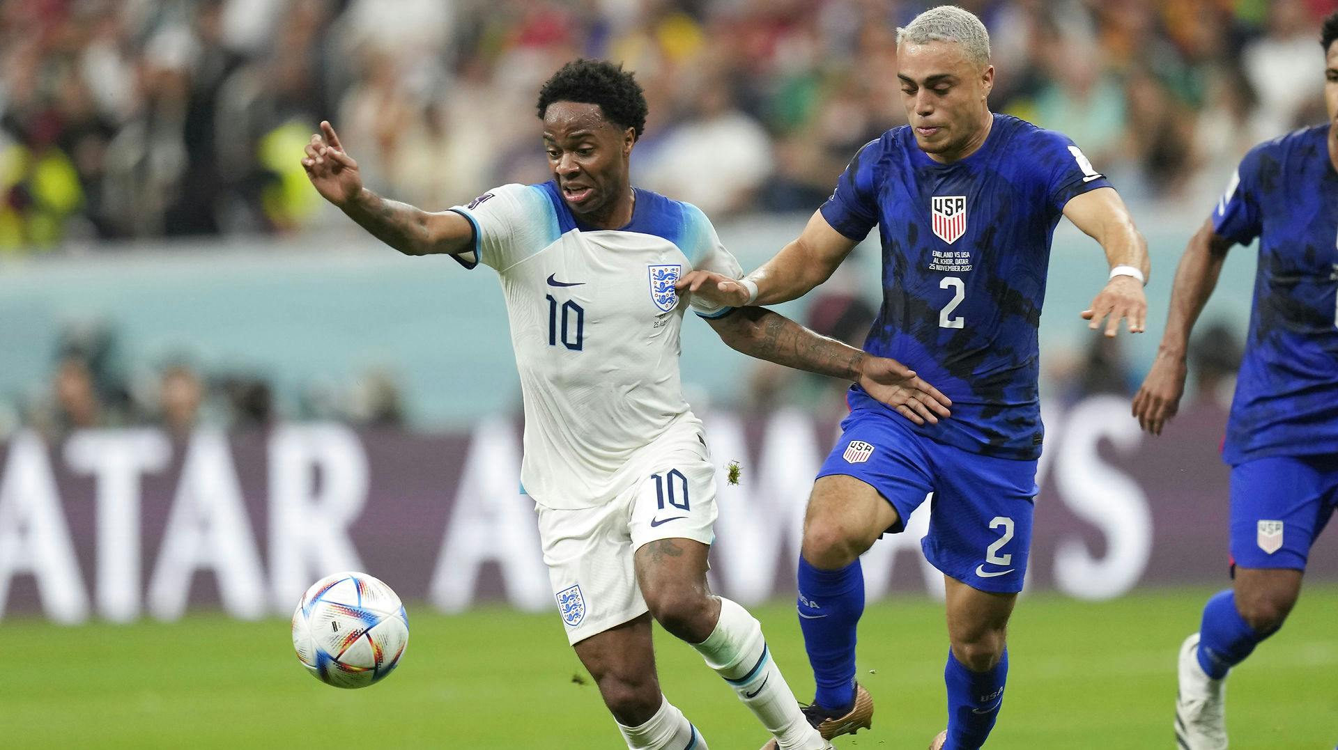 Raheem Sterling har ellers været blandt Englands foretrukne ved VM i Qatar.