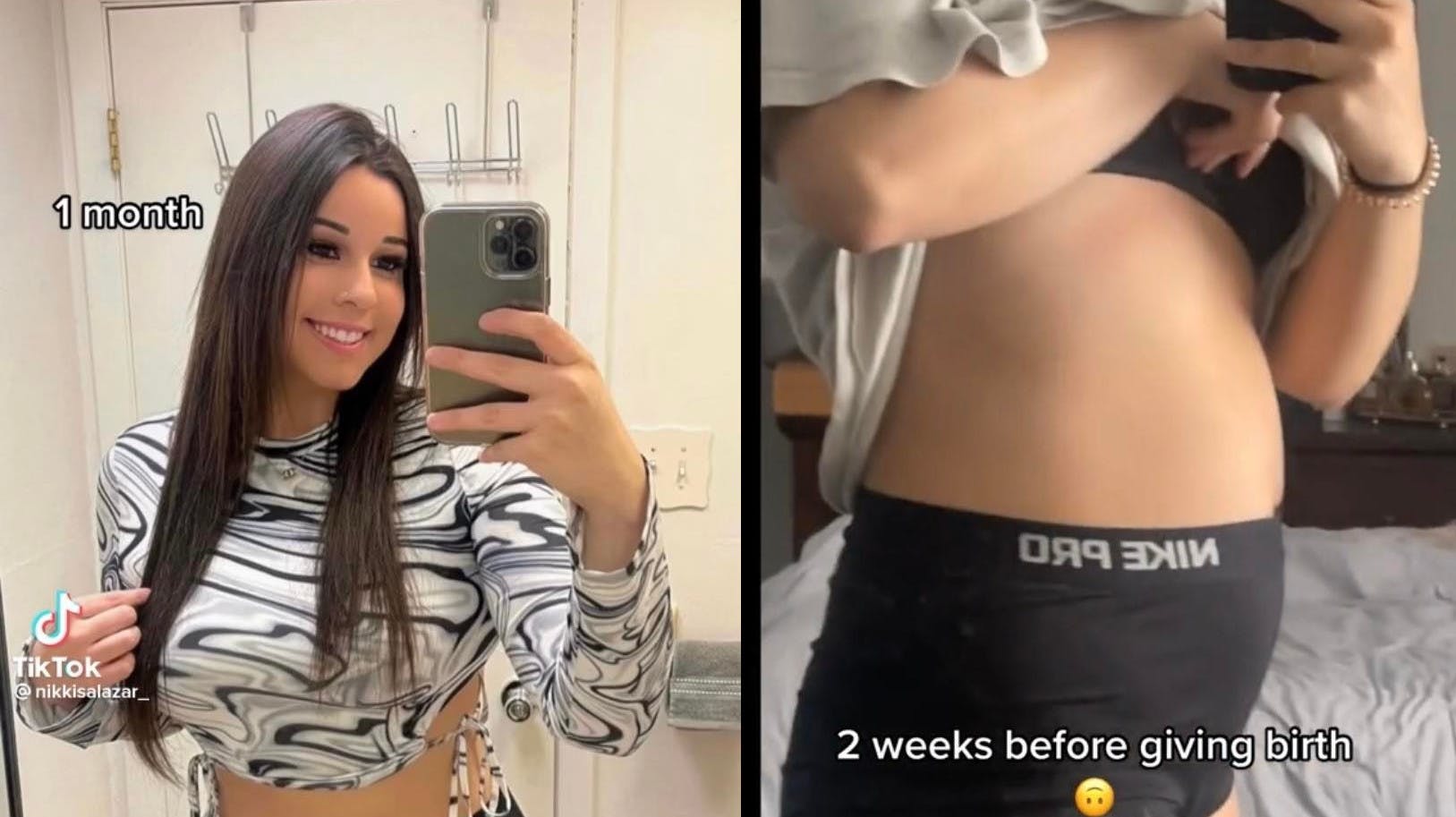 Det kan være svært at forestille sig, at Nikki er lige oppe over på billedet til højre.