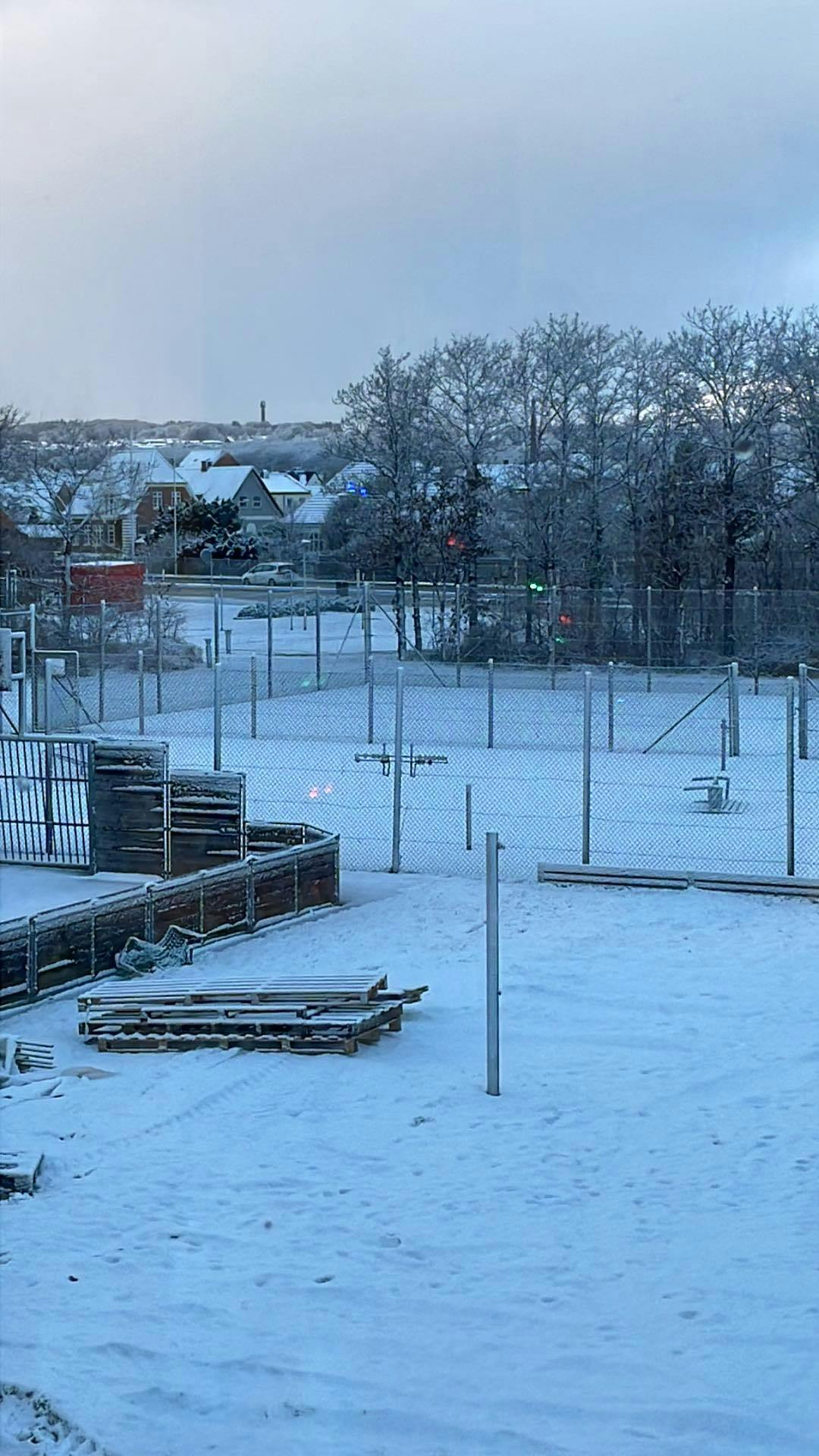 Frederikshavn vågnede også op til et snedækket landskab den 7. december.
