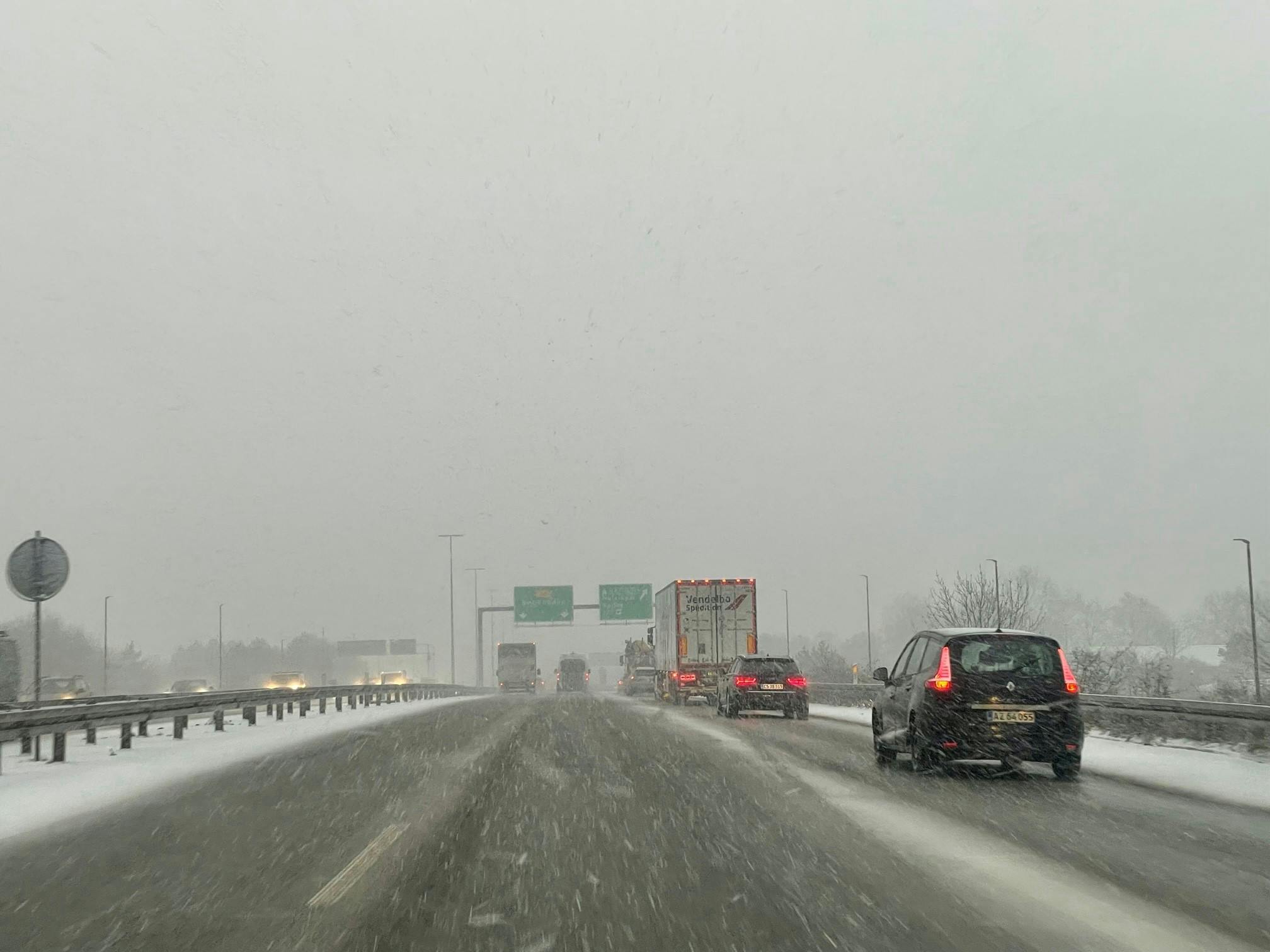 Sne i Gladsaxe d. 7. december 2022.