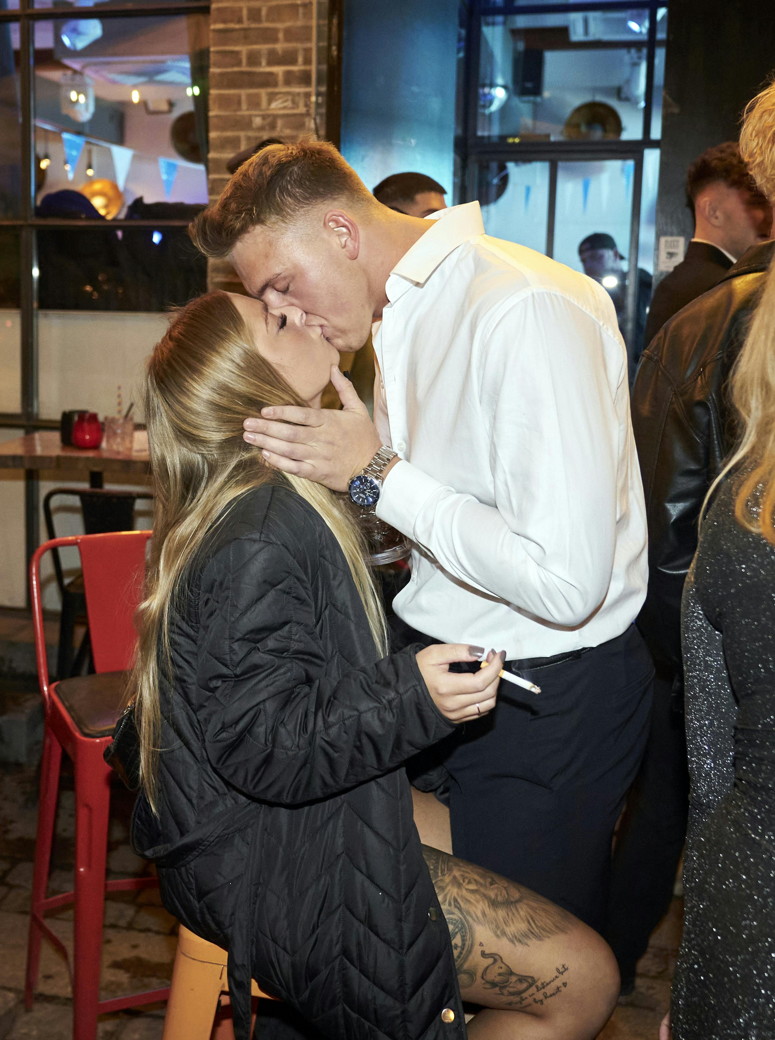Sille Thorsen og Lucas Olufsen til premieren på "Ex on the beach" 8.
