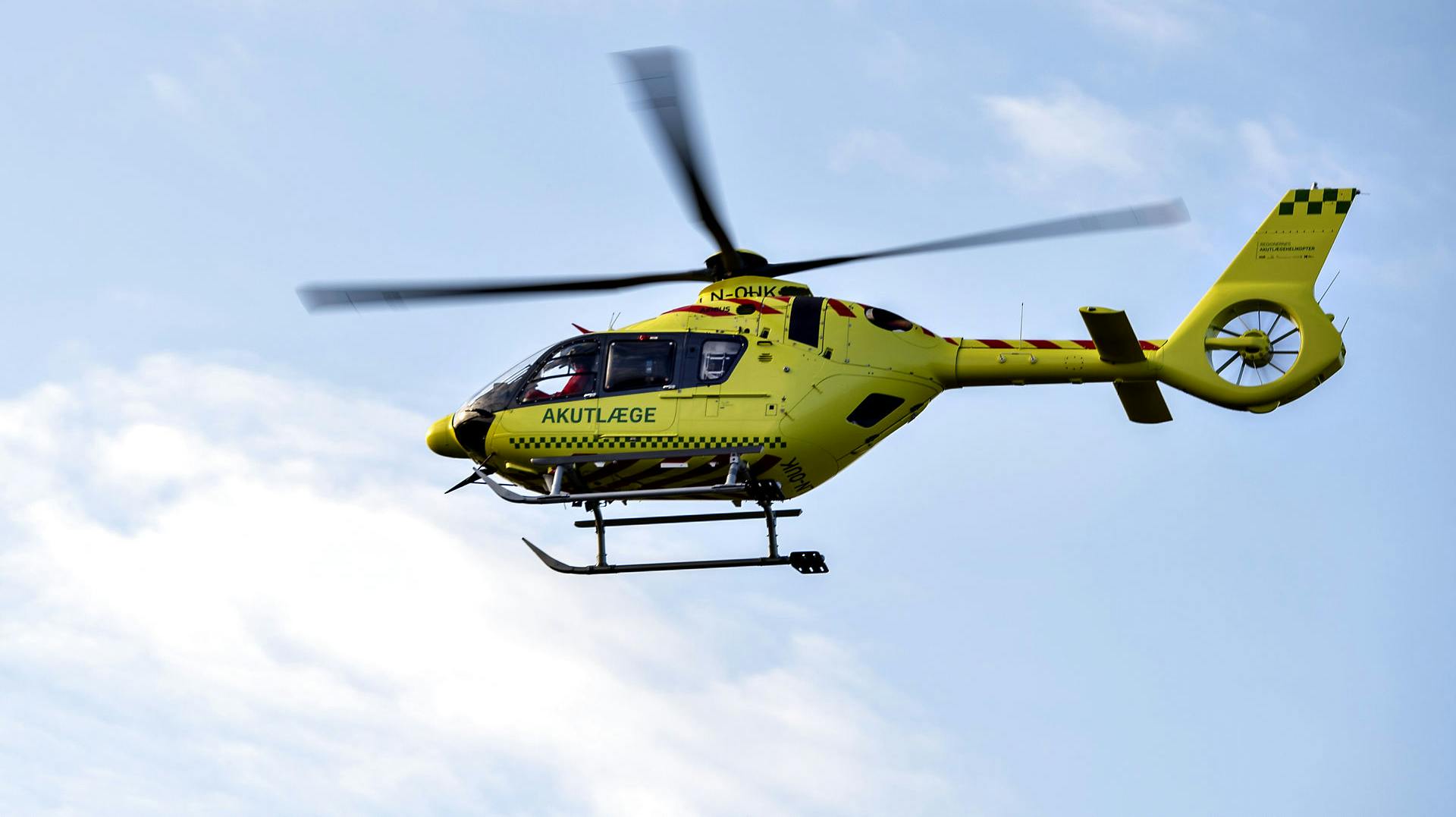 En akutlægehelikopter var også i luften ifølge Jydskevestkysten. Den blev dog aldrig taget i brug.