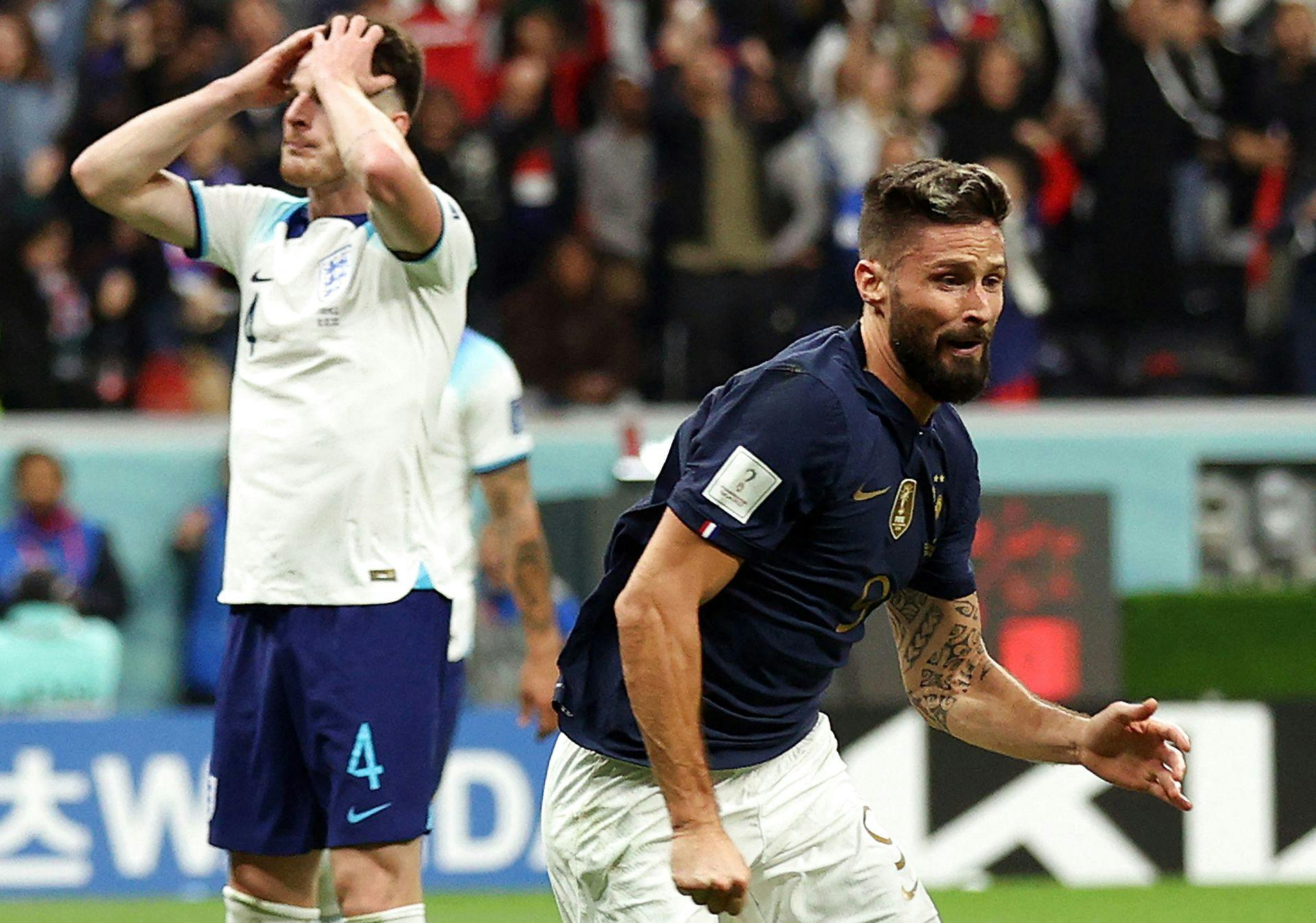 England er færdig ved VM efter Frankrig sejrede lørdag i Qatar.
