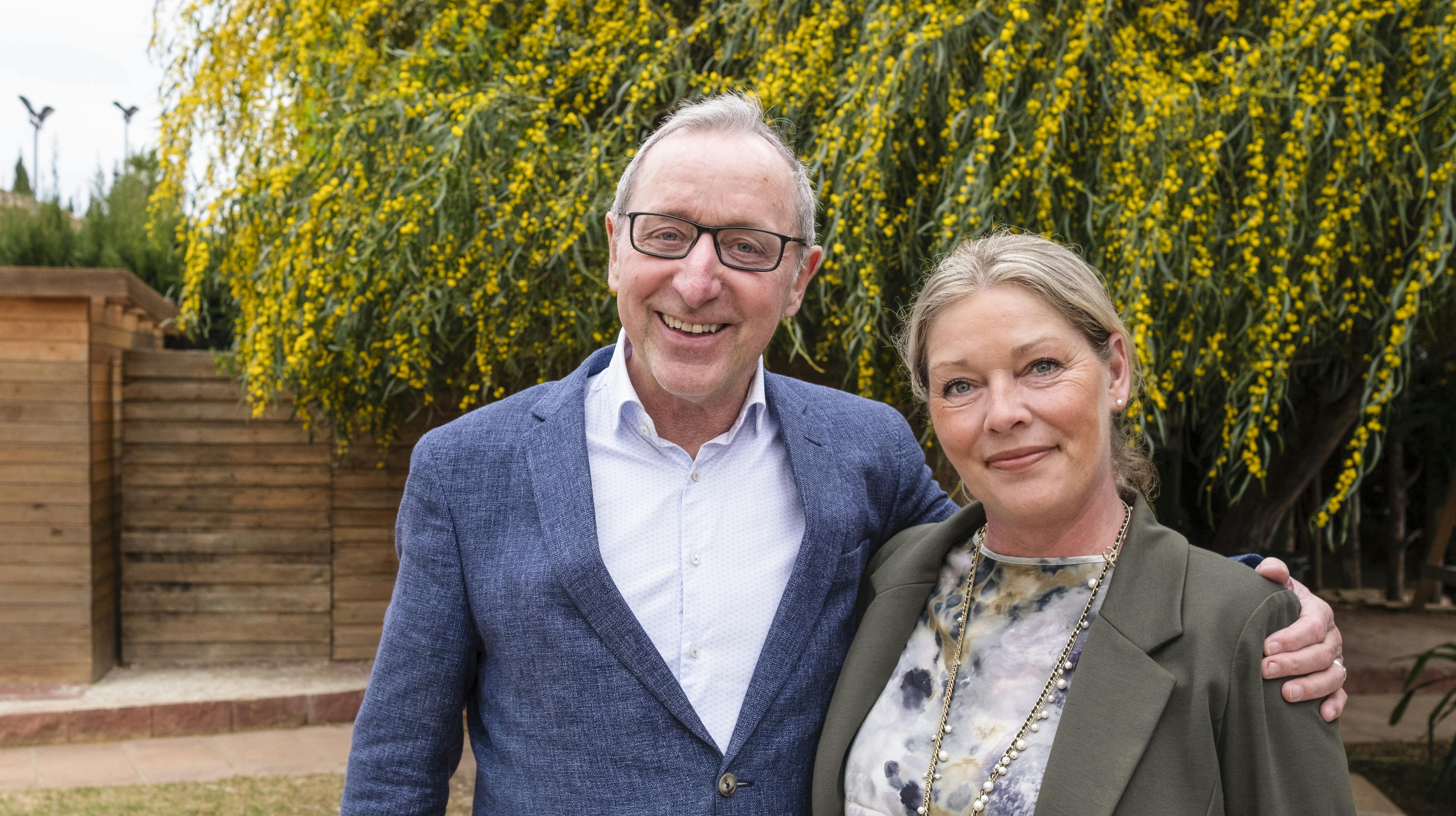 Finn Nørbygaard og fru Hanne skal skilles. 