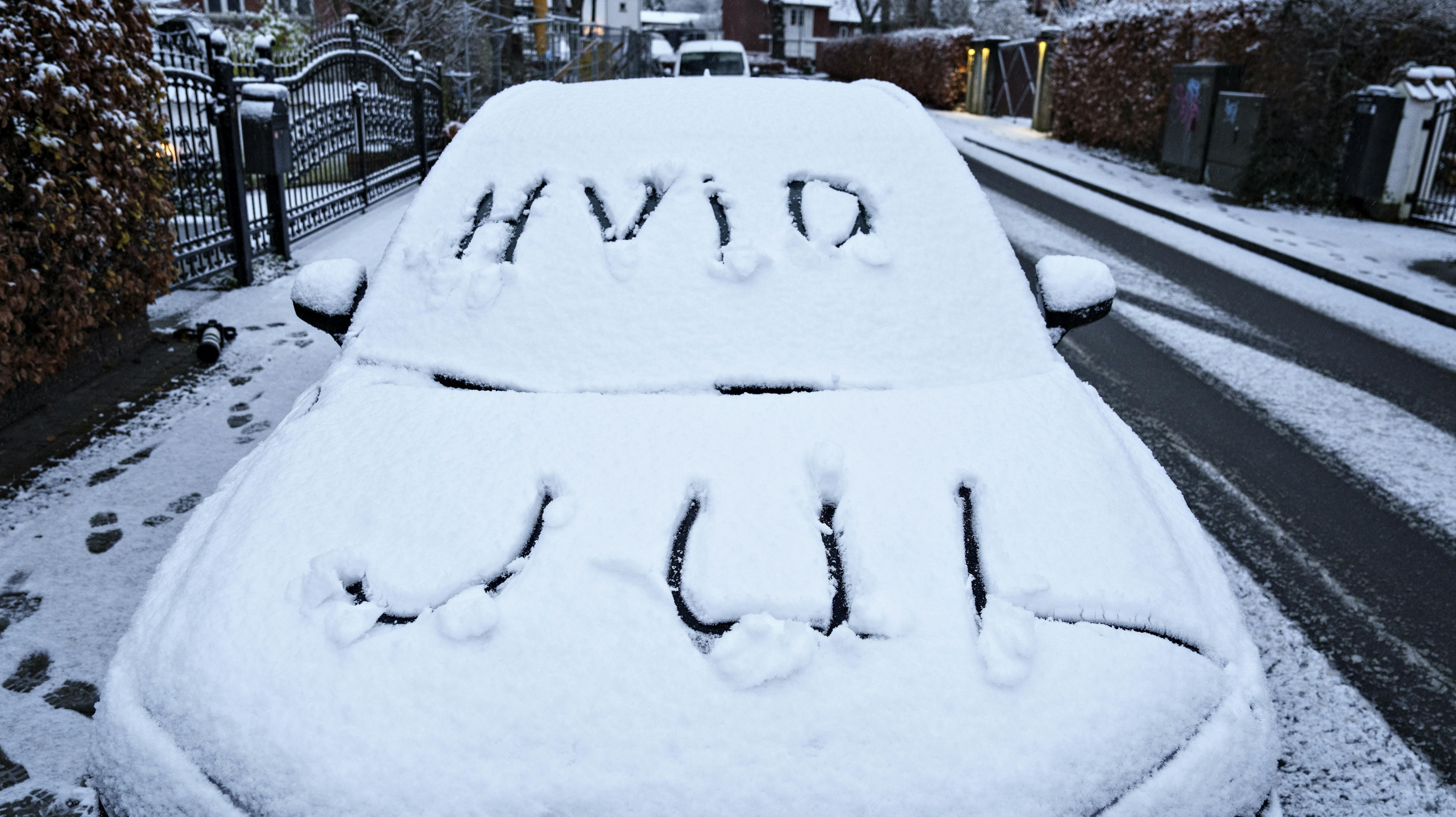 Snevejr i Aalborg onsdag 7. december.