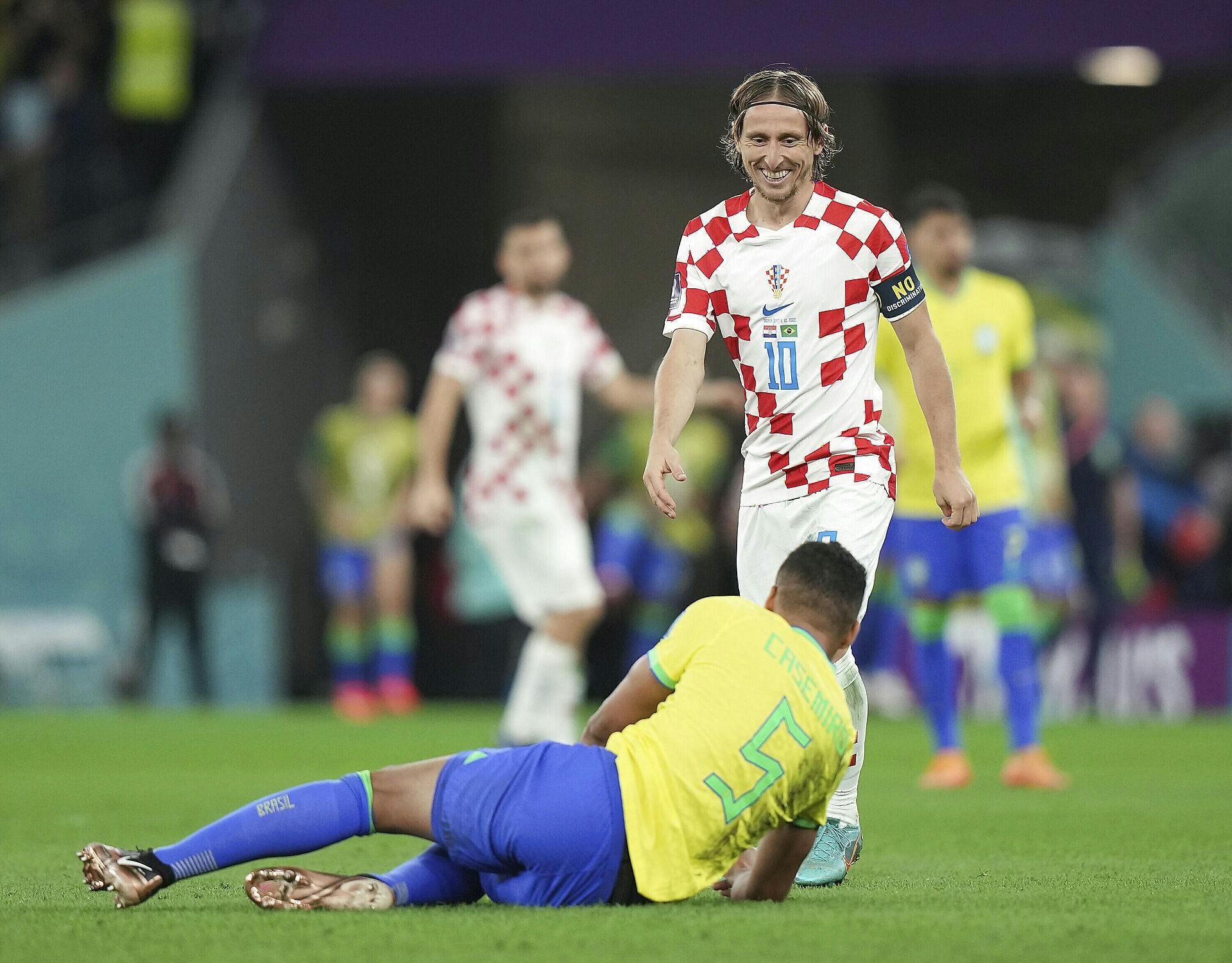 Med stort overskud kunne Modric og kroaterne vinke farvel til Brasilien i kvartfinalen.
