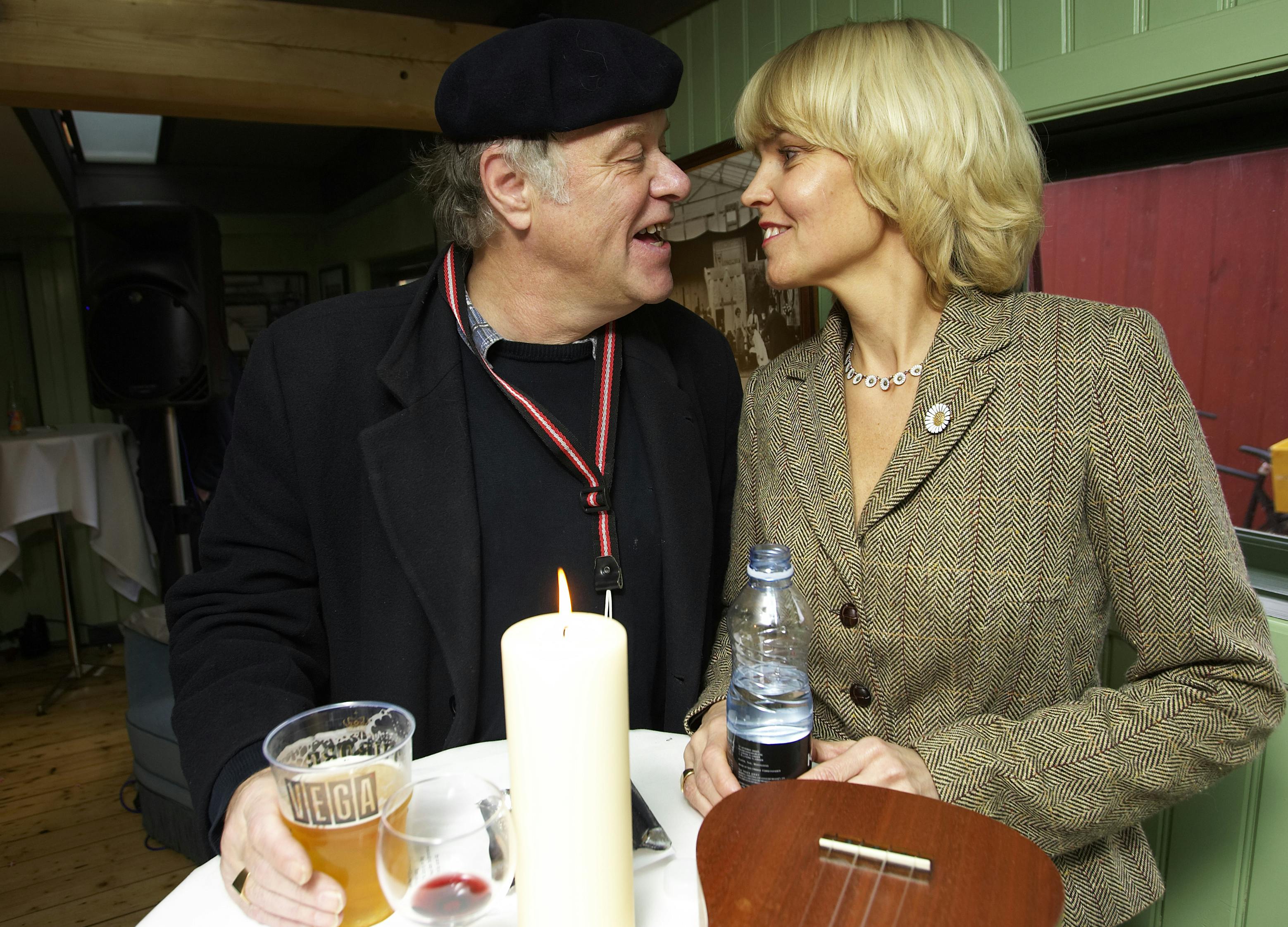 Kærligheden mellem Kim Larsen og Liselotte Kløvborg var til at få øje på.