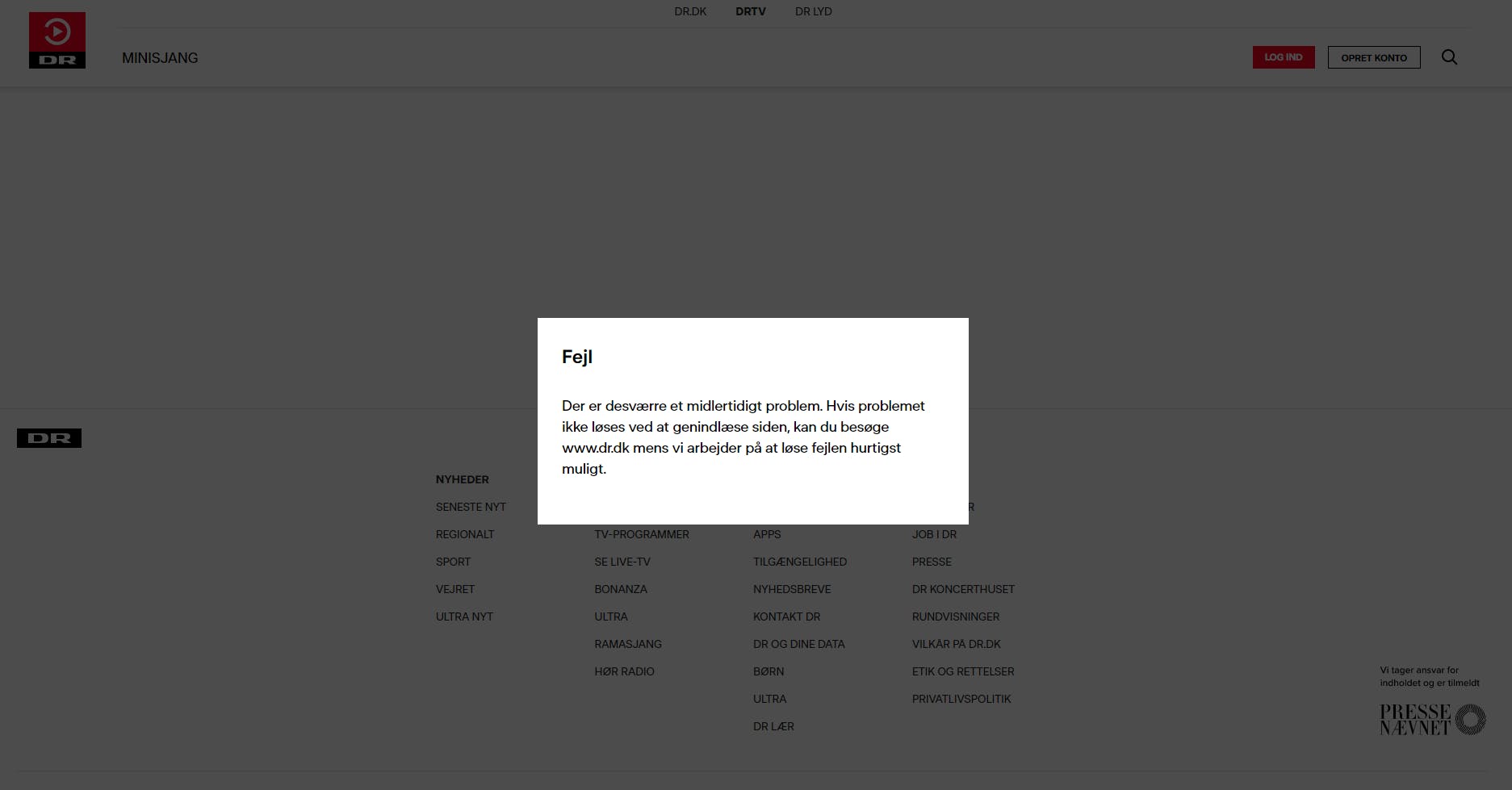 Mange danskere oplever store problemer med DRTV lige nu.